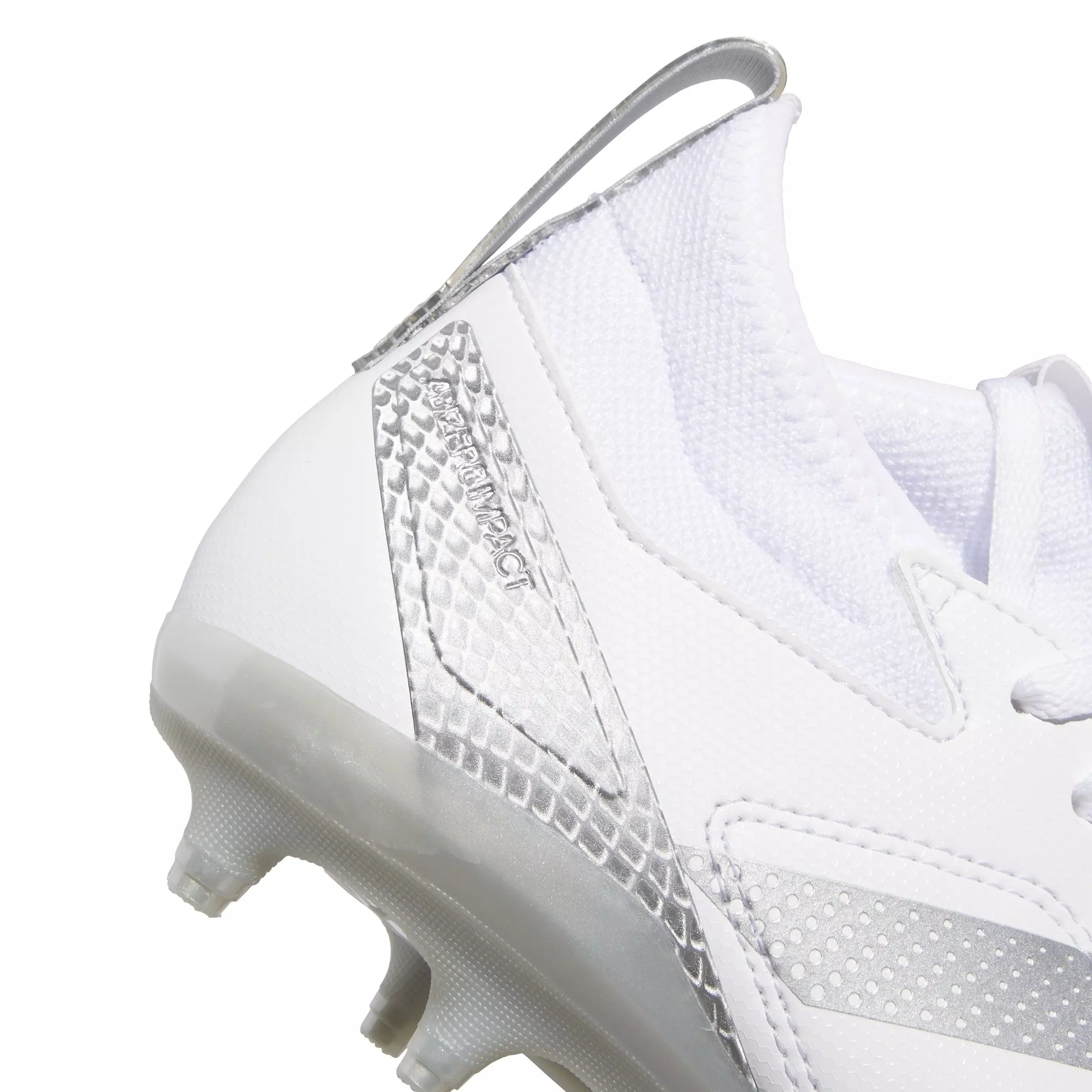 adidas Adizero Impact.2 "Cloud White/Silver Metallic" Grade School Kids' Football Cleat - WHITE/SILVER