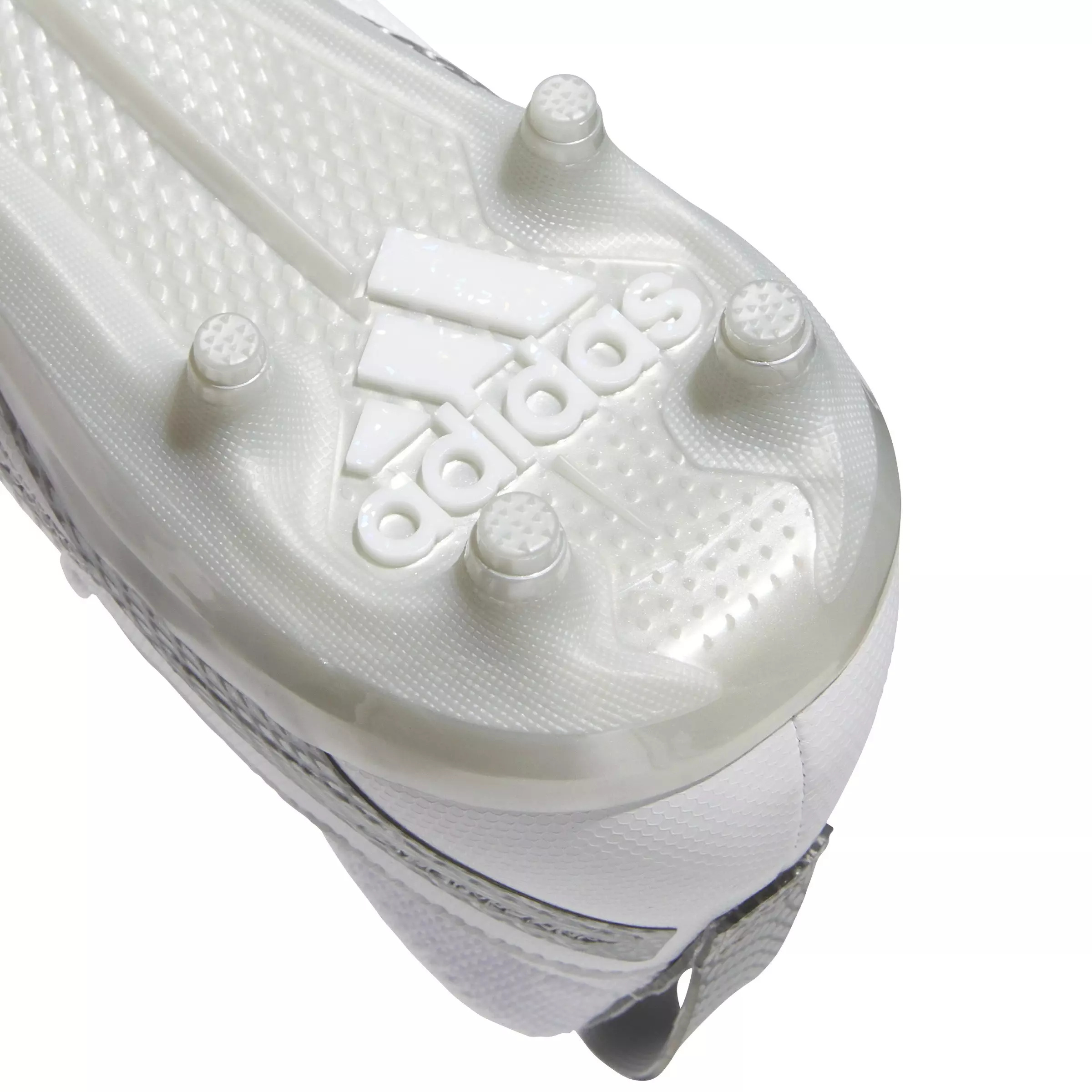 adidas Adizero Impact.2 "Cloud White/Silver Metallic" Grade School Kids' Football Cleat - WHITE/SILVER