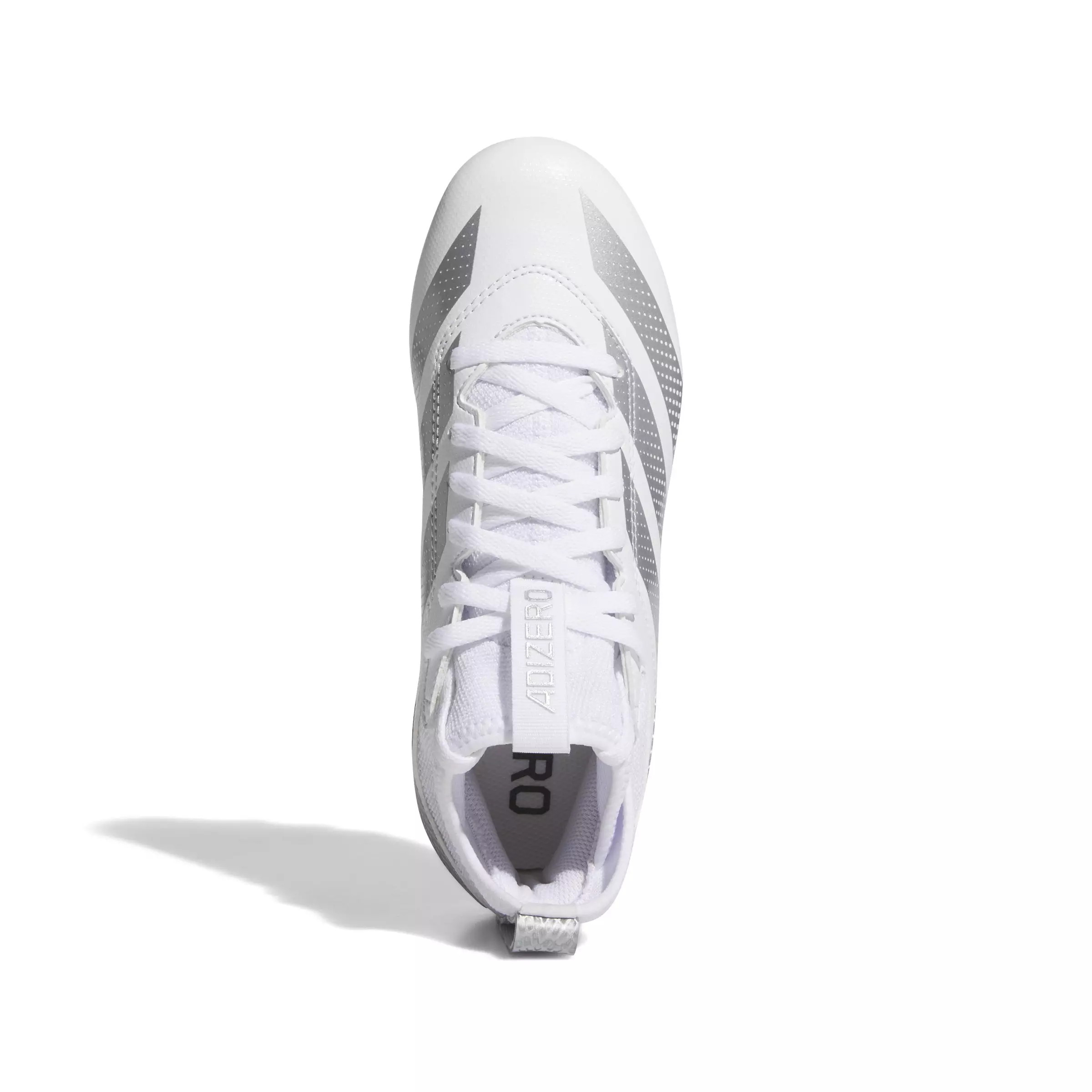 adidas Adizero Impact.2 "Cloud White/Silver Metallic" Grade School Kids' Football Cleat - WHITE/SILVER