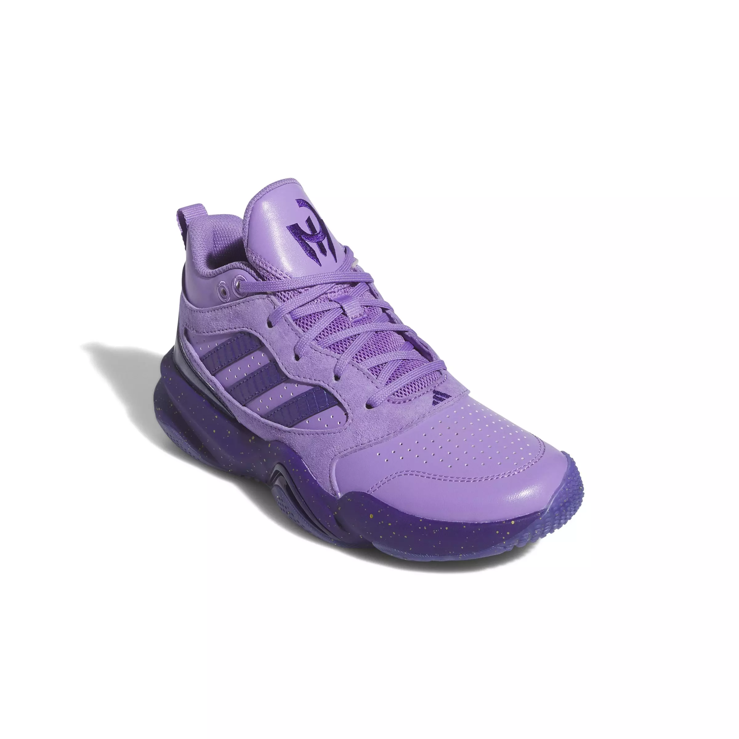 adidas Mahomes 2 Impact FLX "Violet/Purple/Gold" Grade School Kids' Football Cleat - PURPLE/GOLD