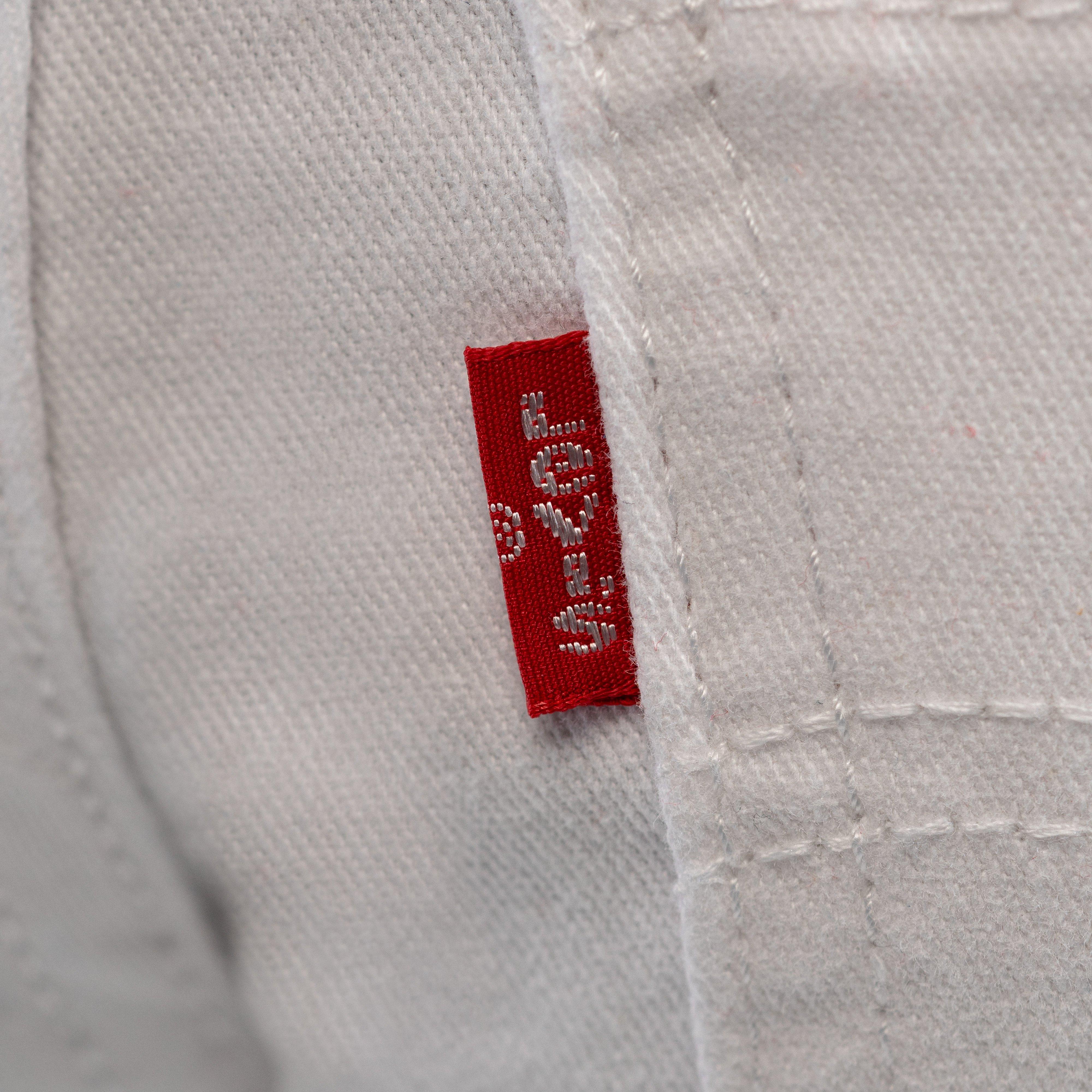 Levi's Girlfriend Fit Distressed Big Girls' White Wash Denim Shorty Shorts
