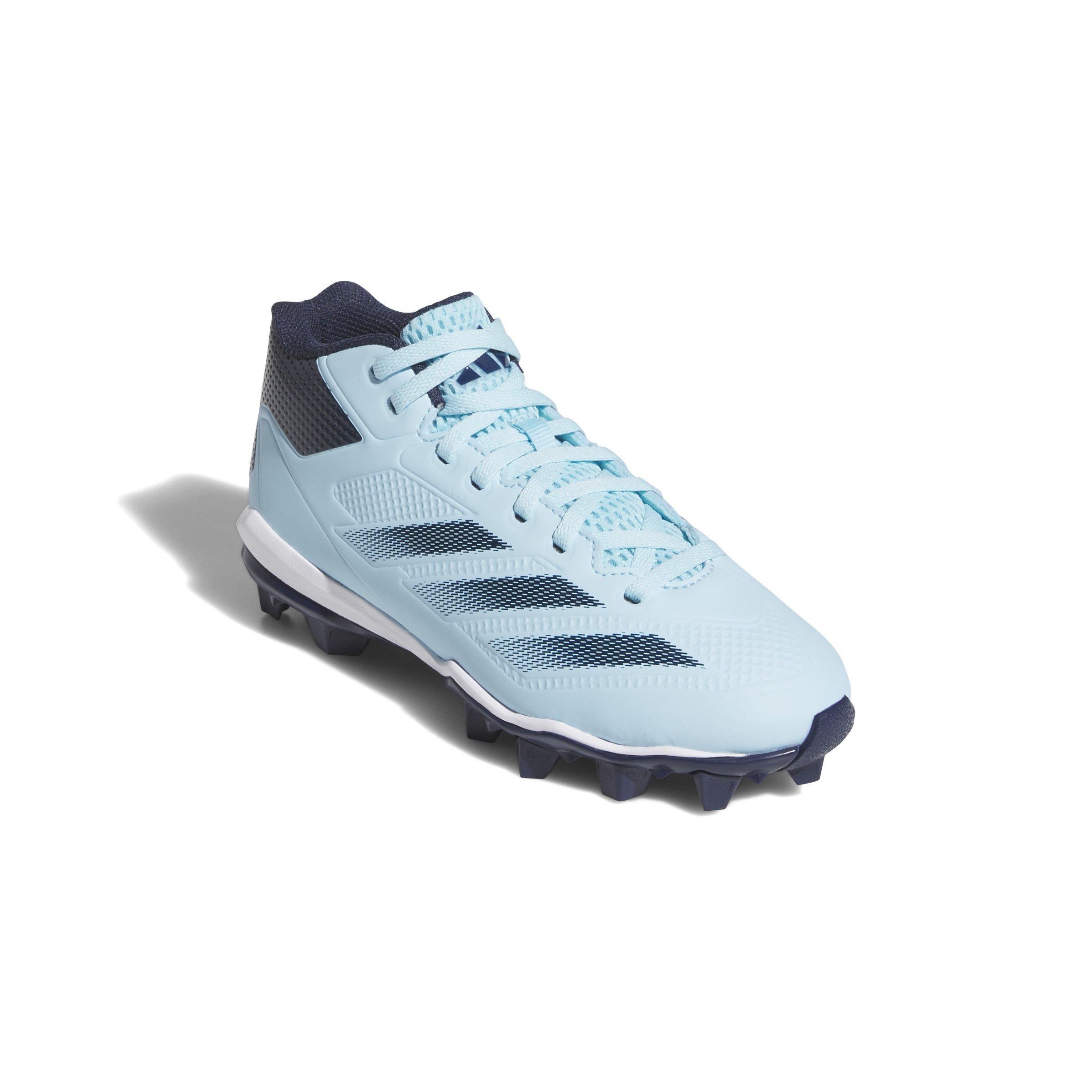 adidas Adizero Impact Molded "Bliss Blue/Navy" Grade School Boys' Baseball Cleat - BLUE/NAVY Thumbnail View 3