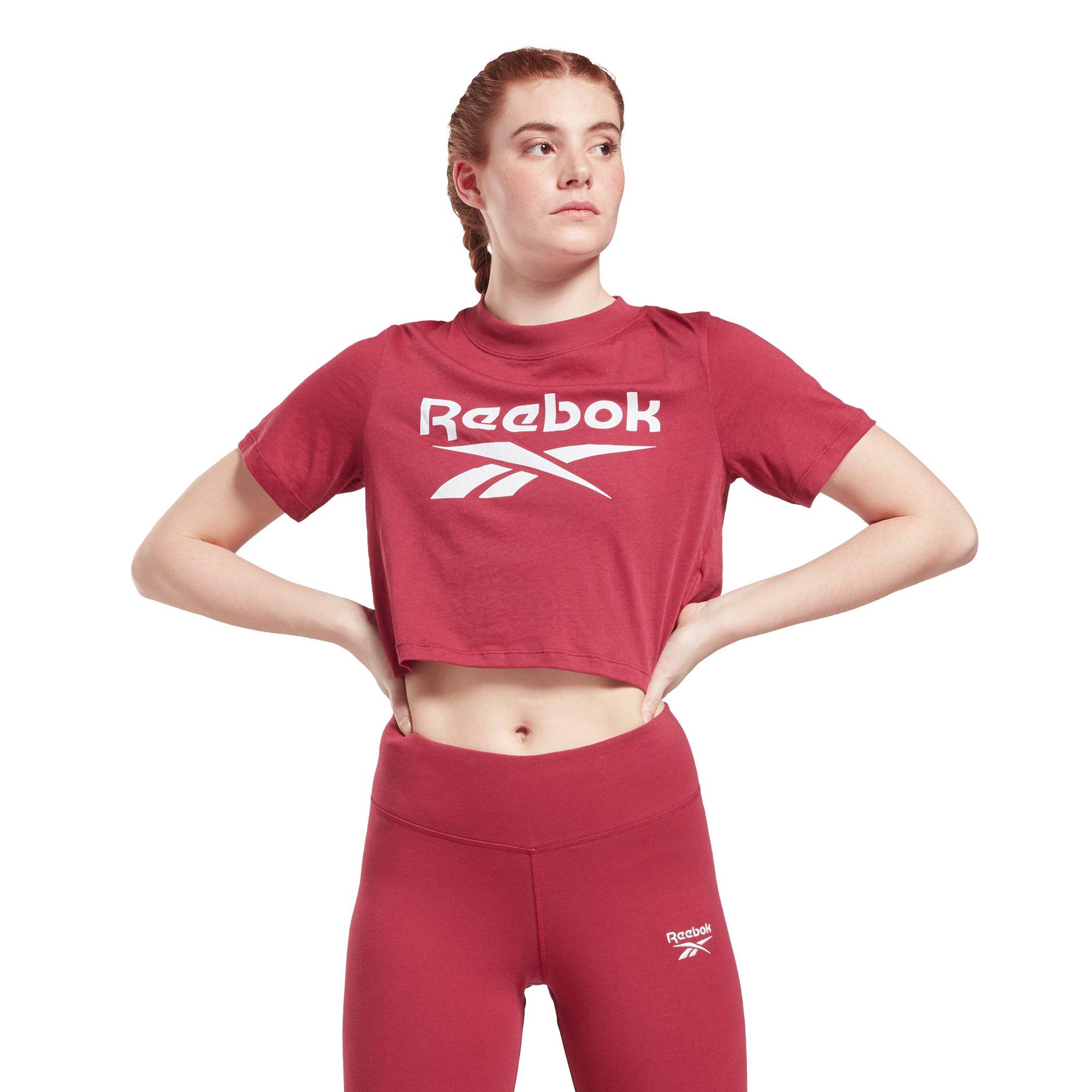 Reebok Women's Berry Identity Cropped T-Shirt - Hibbett