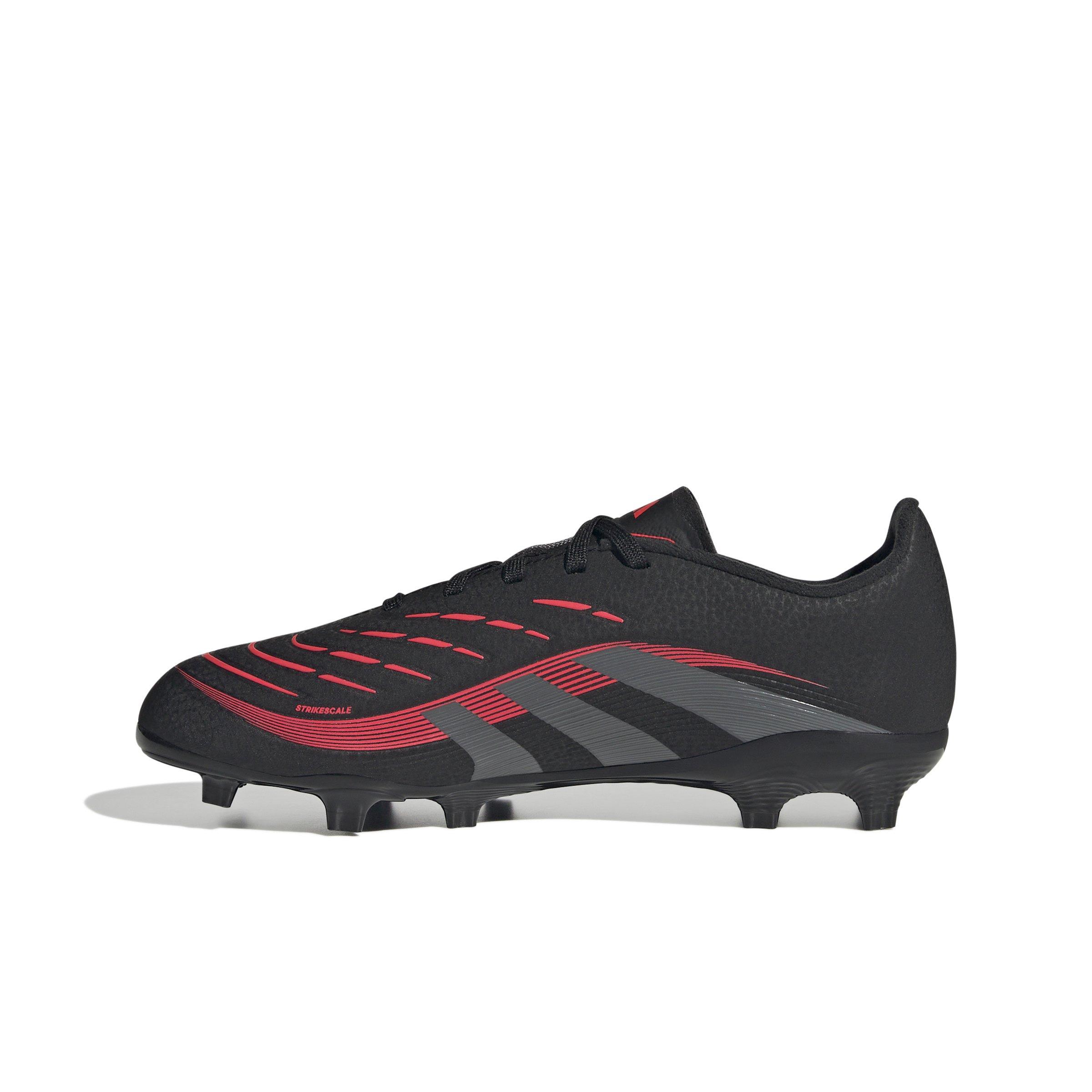 adidas Predator League Firm/MG  Grade School Kids' "Core Black/Grey Four/Lucid Red" Soccer Cleat