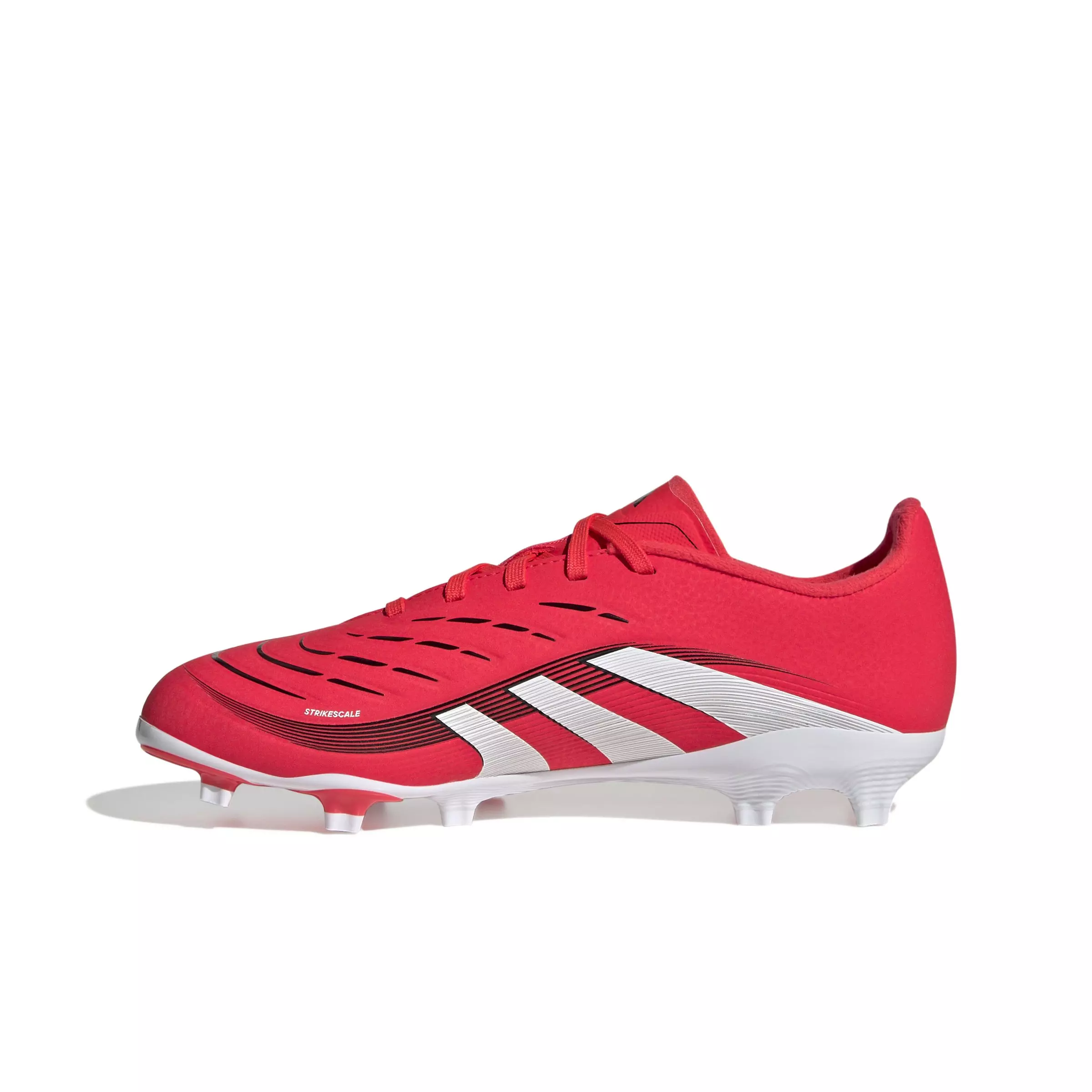 adidas Predator League Firm/MG "Lucid Red/FTWR White/Core Black" Grade School Kids' Soccer Cleat - RED/WHITE/BLACK