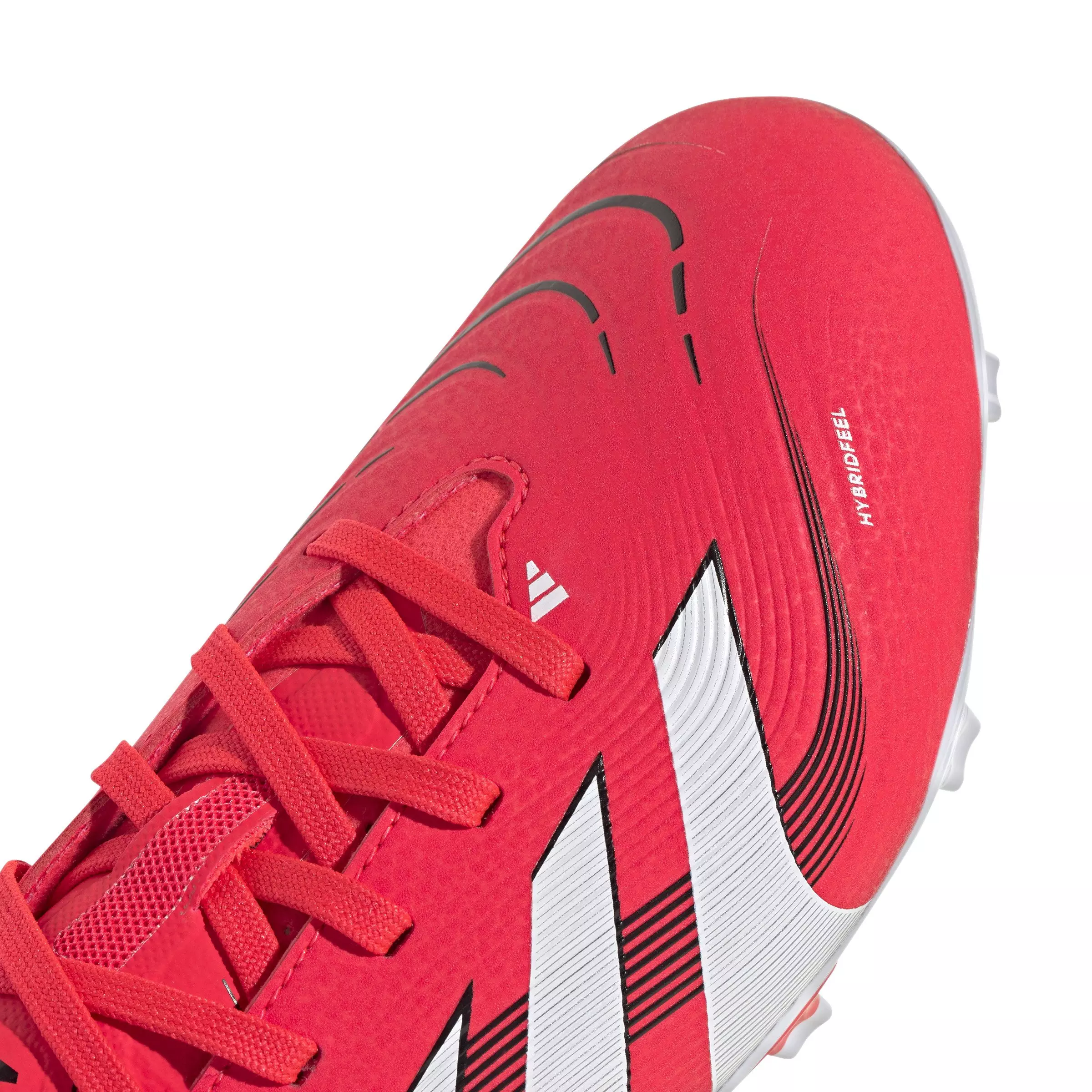 adidas Predator League Firm/MG "Lucid Red/FTWR White/Core Black" Grade School Kids' Soccer Cleat - RED/WHITE/BLACK