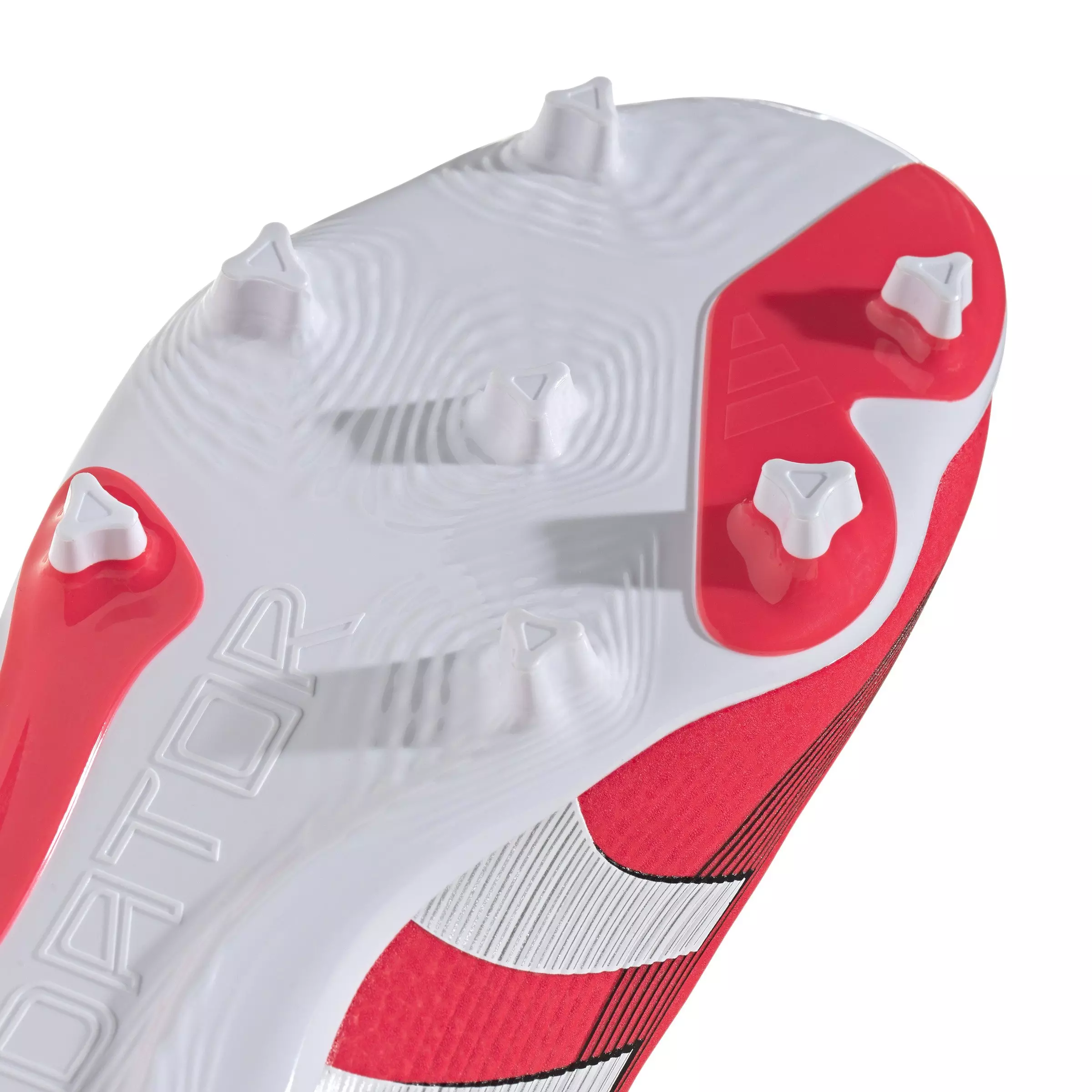 adidas Predator League Firm/MG "Lucid Red/FTWR White/Core Black" Grade School Kids' Soccer Cleat - RED/WHITE/BLACK