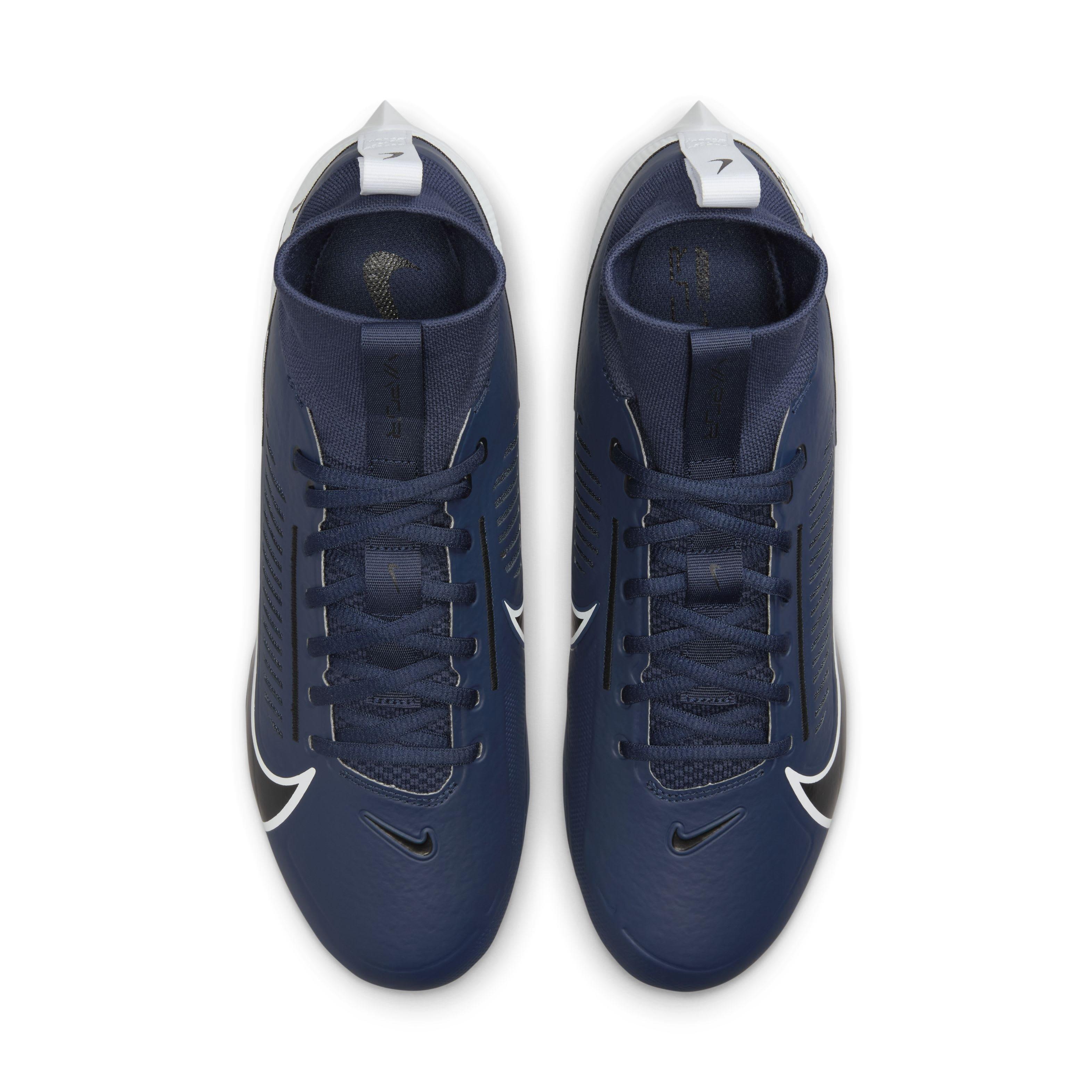Nike Vapor Edge Pro 360 2 "Midnight Navy/White/Black" Grade School Boys' Football Cleat - NAVY/WHITE/BLACK Thumbnail View 4