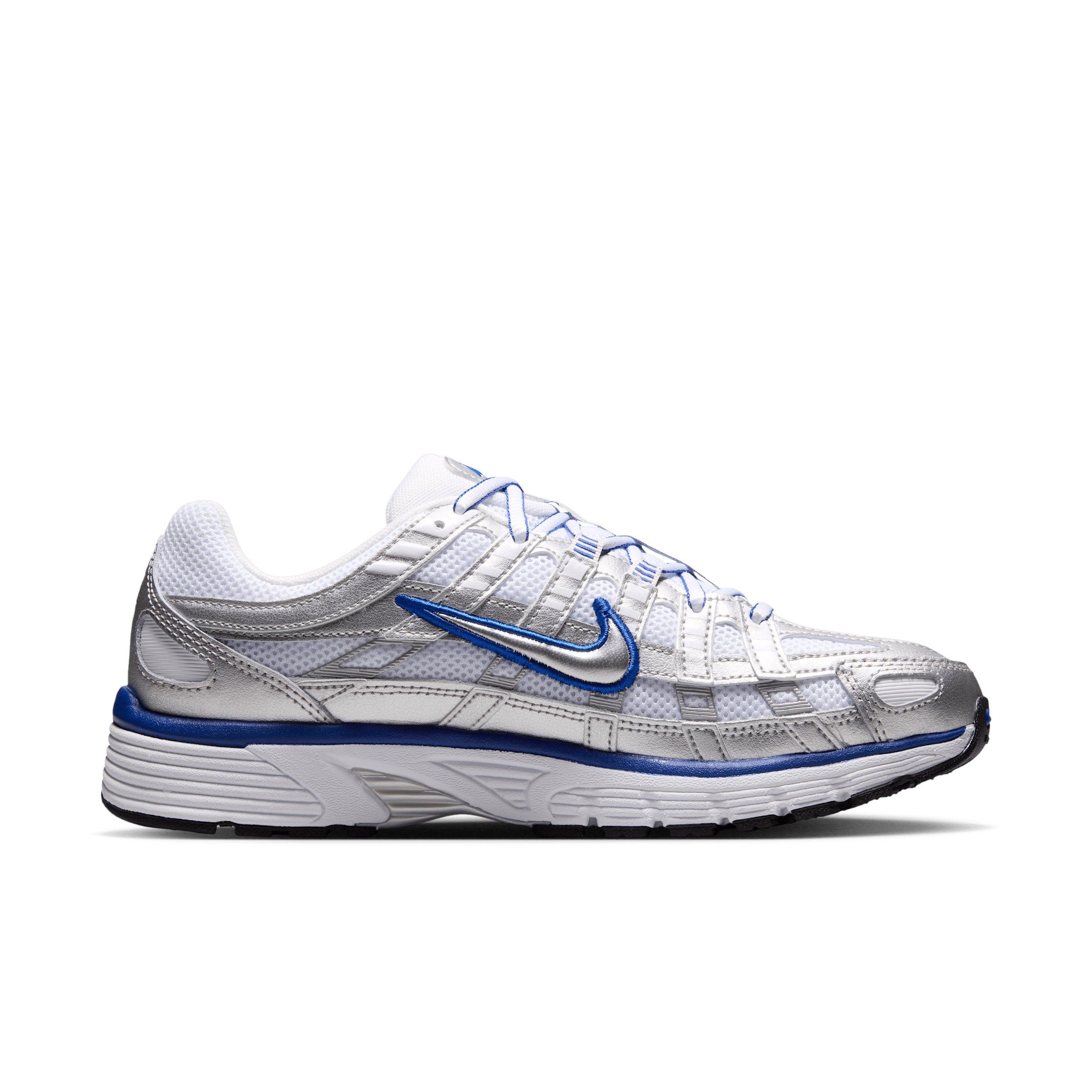 Nike P-6000 "White/Old Royal/Black/Metallic Silver" Women's Shoe - WHITE/ROYAL/BLACK/SILVER Thumbnail View 1