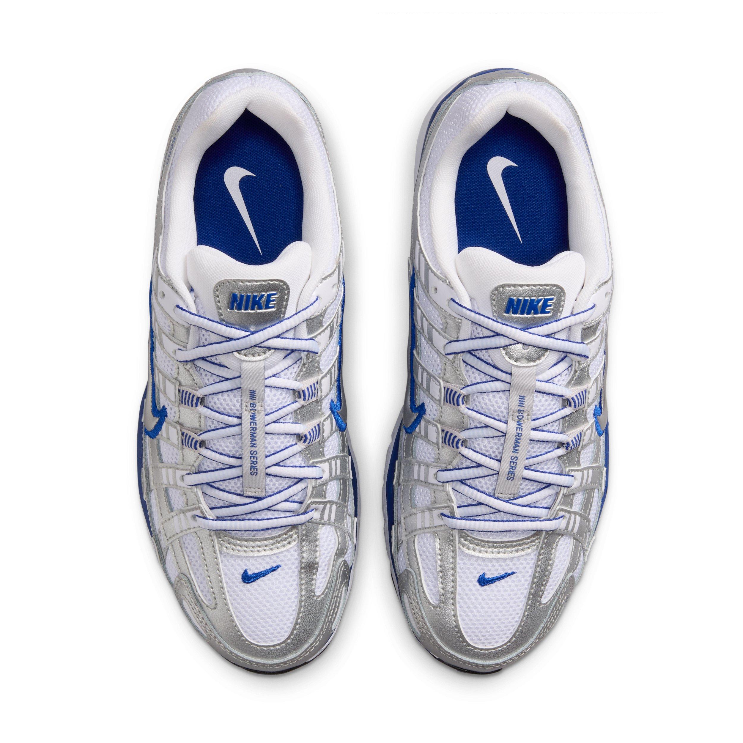 Nike P-6000 "White/Old Royal/Black/Metallic Silver" Women's Shoe - WHITE/ROYAL/BLACK/SILVER Thumbnail View 4