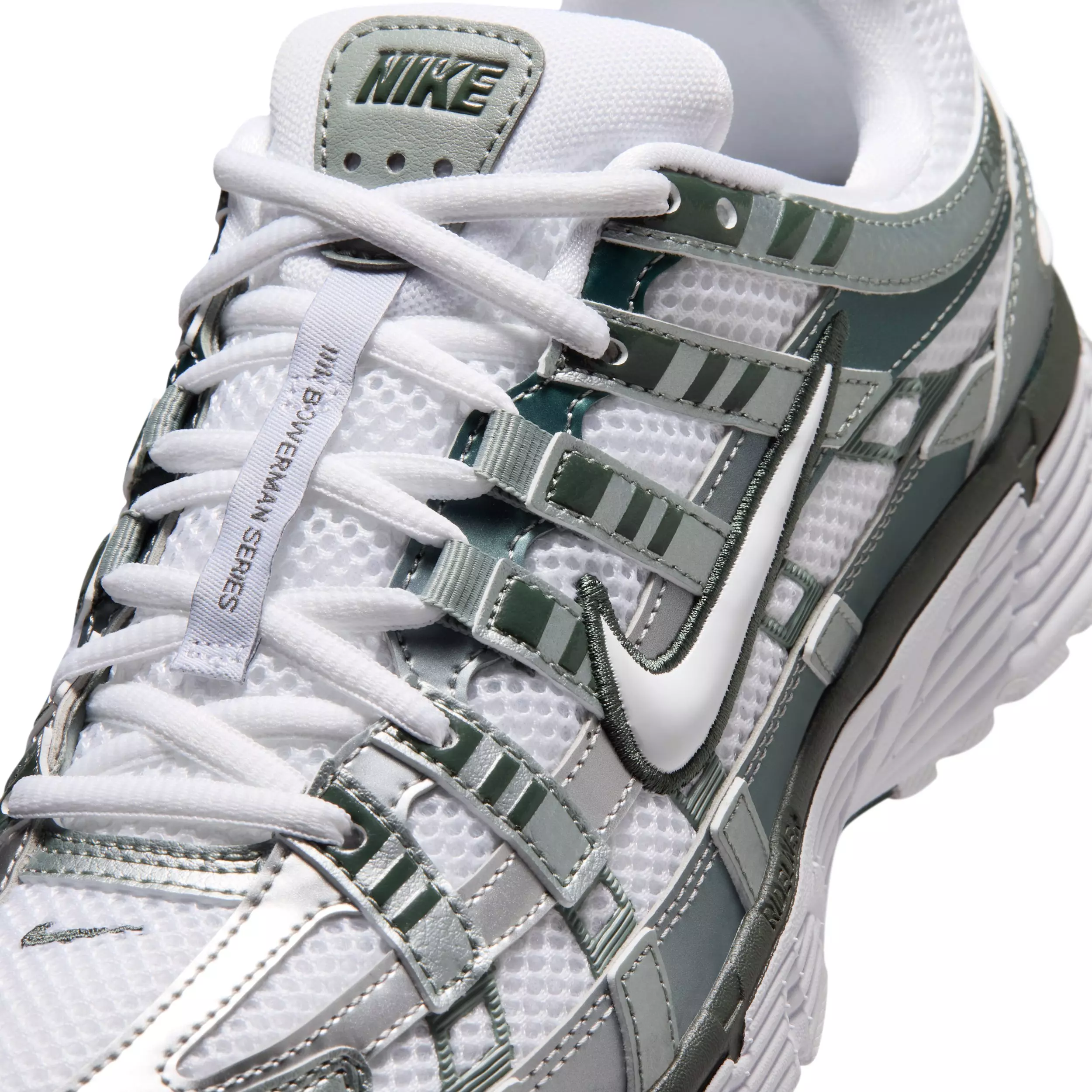 Nike P-6000 "White/Mica Green/Camo Green/White" Women's Shoe - WHITE/GREEN/GREEN/WHITE