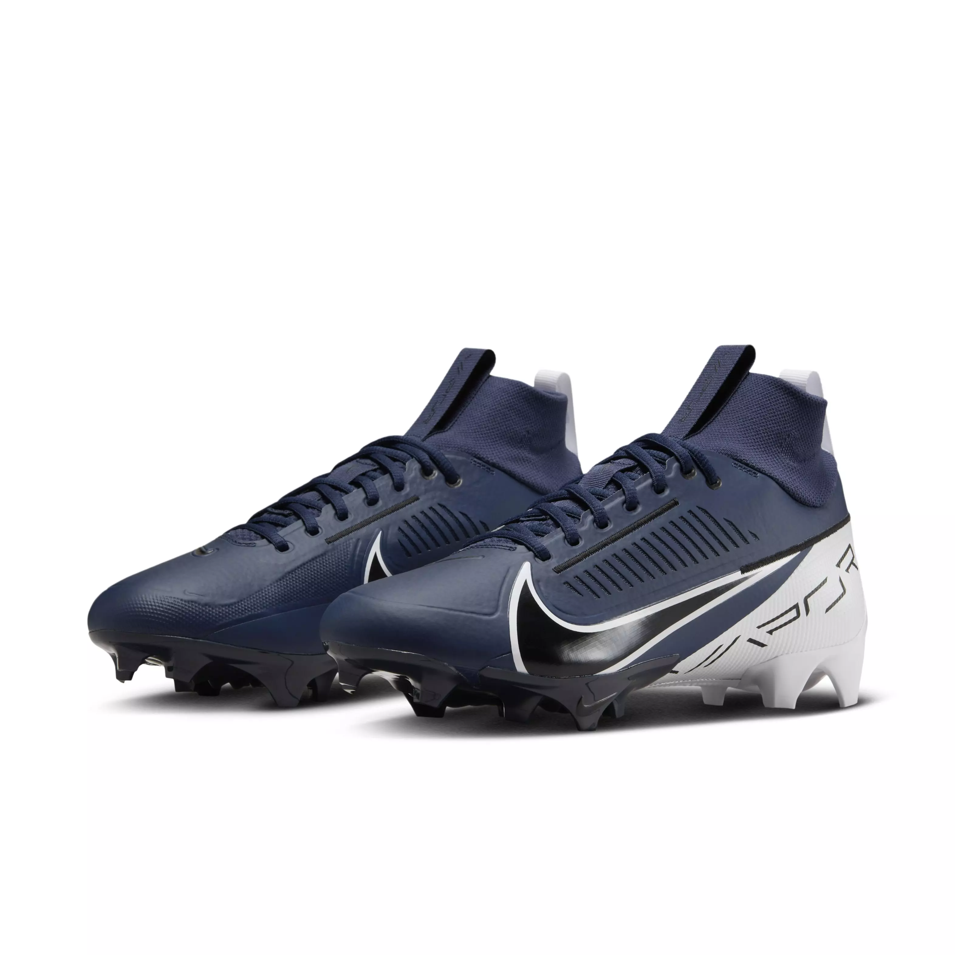 Nike Vapor Edge Pro 360 2 "Midnight Navy/White/Black" Men's Football Cleat - NAVY/WHITE/BLACK