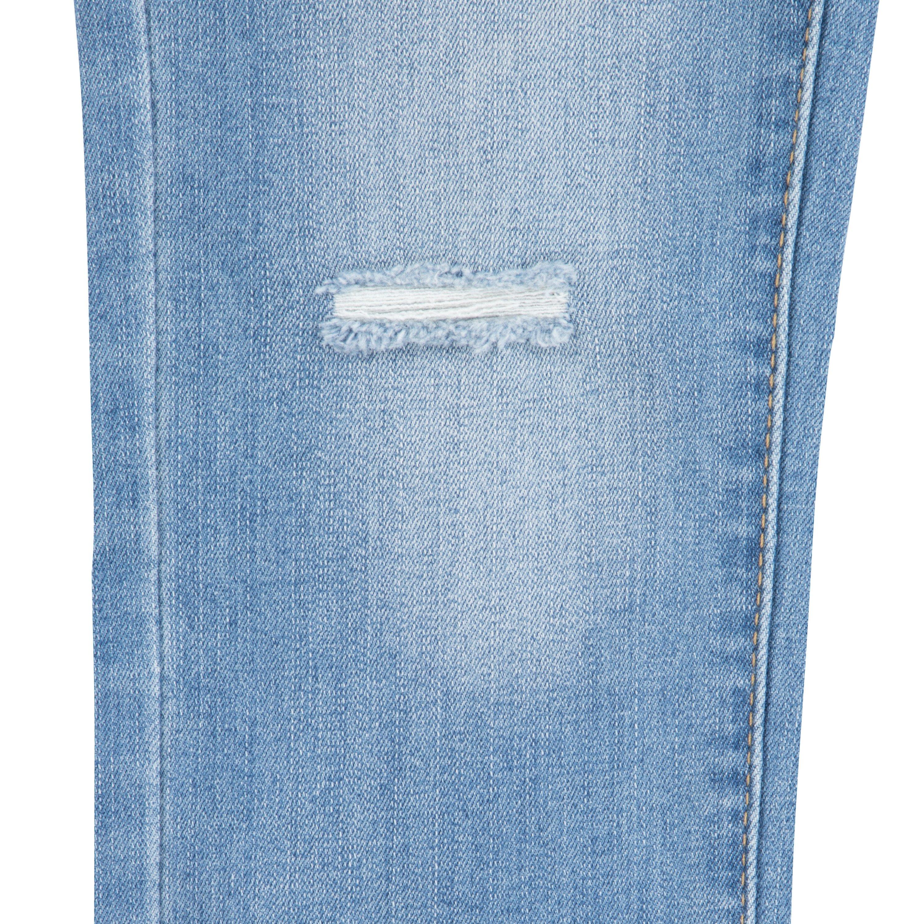 Levi's Little Girls' Girlfriend Fit Light Blue Wash Denim Overalls - LIGHT BLUE Thumbnail View 7