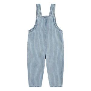 Levi's Infant Girls' Rainbow Stripe Light Wash Denim Overalls