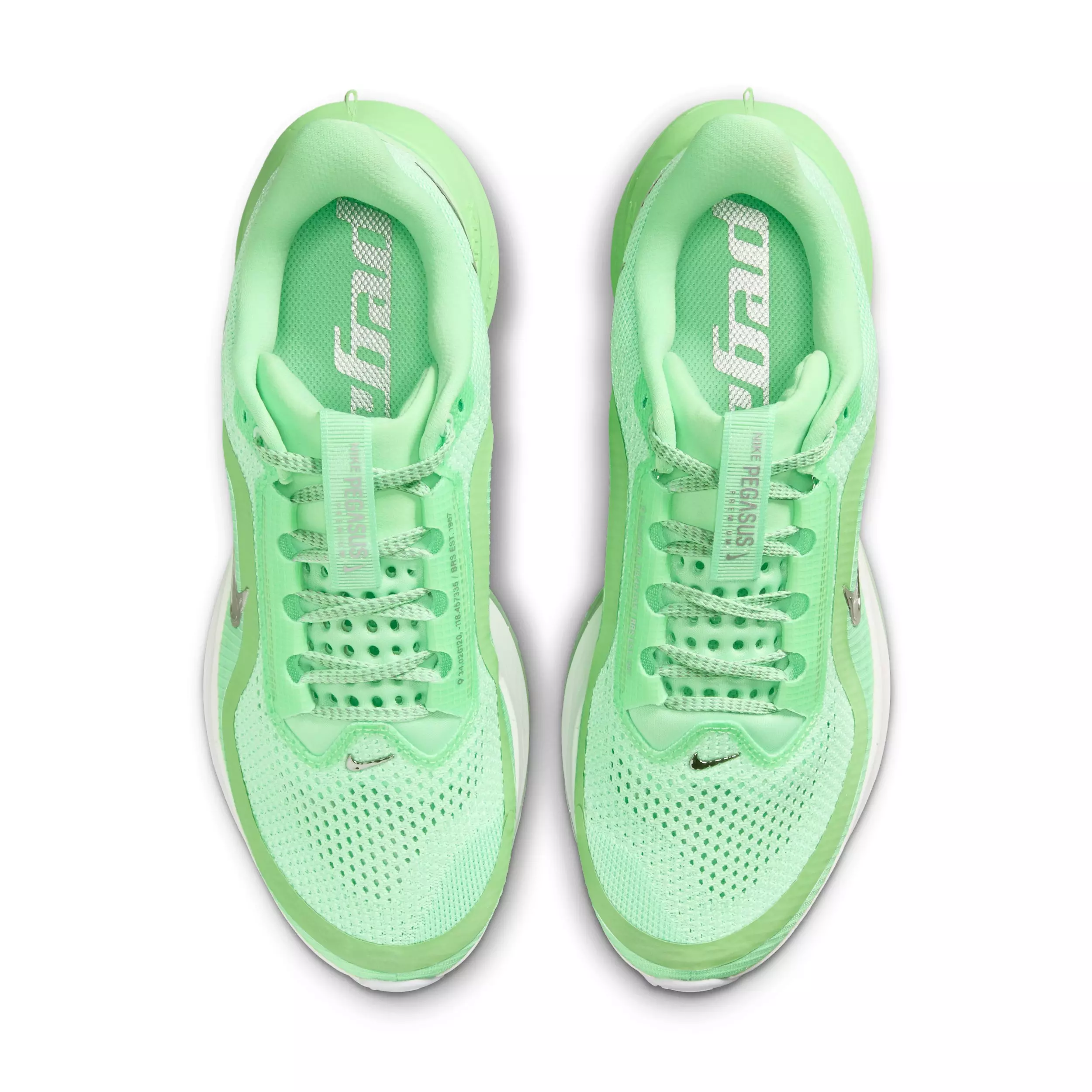 Nike Pegasus Premium "Illusion Green/White/Metallic Silver" Women's Running Shoe - GREEN/WHITE/SILVER