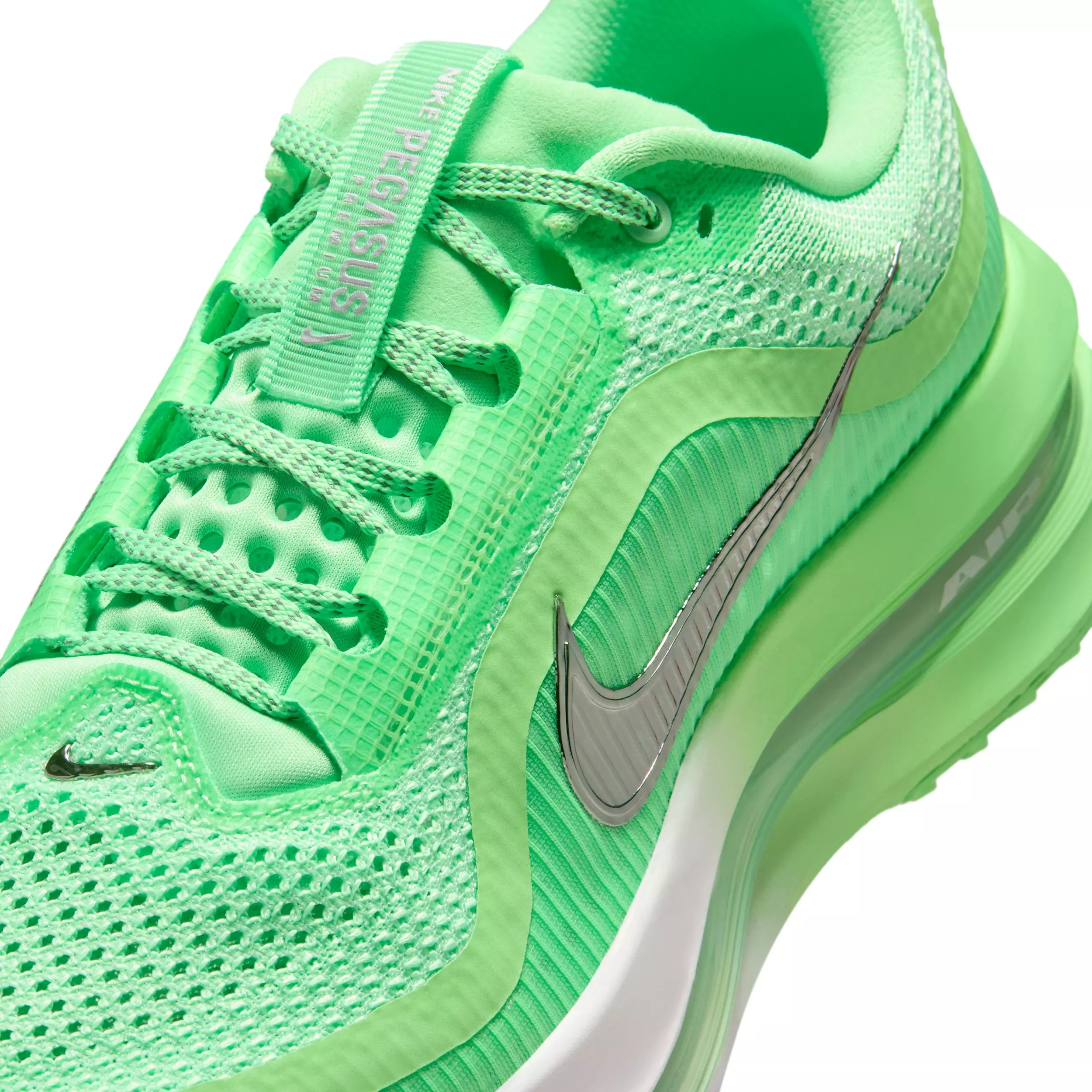 Nike Pegasus Premium "Illusion Green/White/Metallic Silver" Women's Running Shoe - GREEN/WHITE/SILVER
