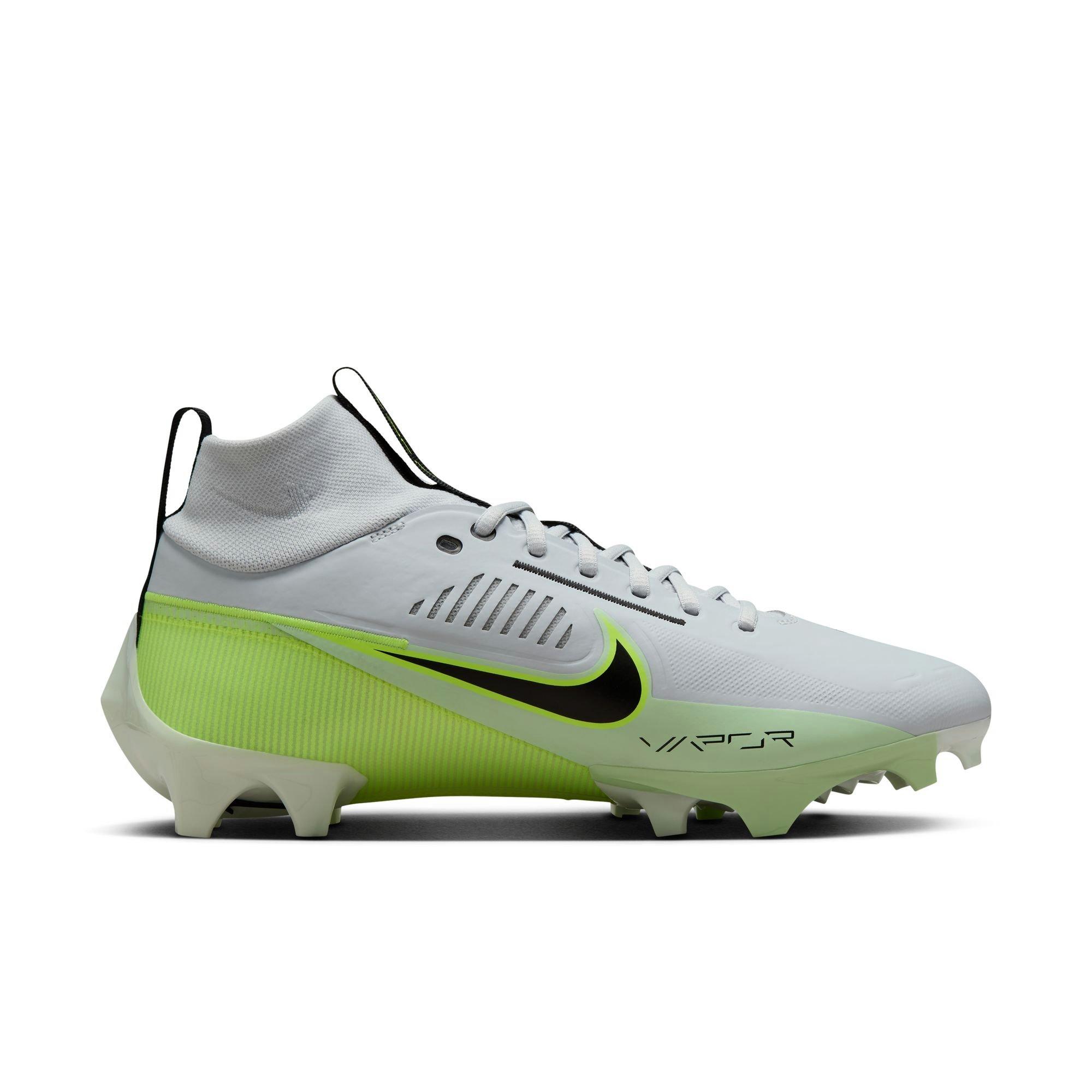 Nike Vapor Edge Pro 360 2 Football Cleat Grey/Volt | Hibbett display picture 1
