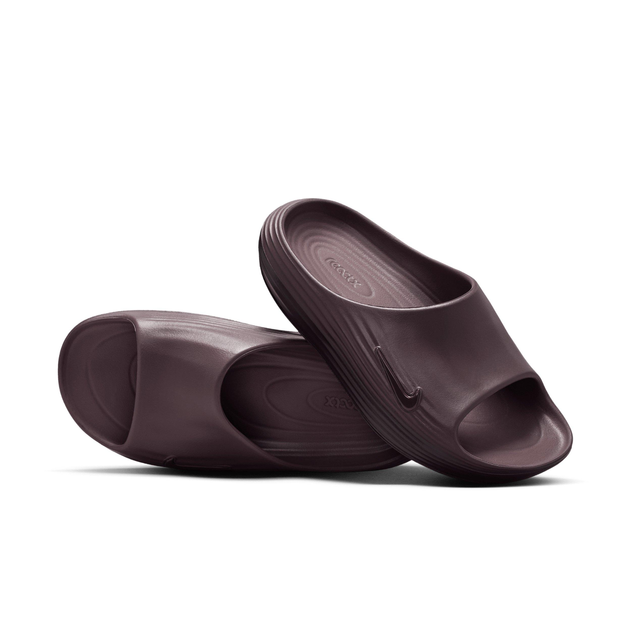 Nike ReactX Rejuven8 "Tattoo/Burgundy Ash/Tattoo" Women's Slide - TATTOO/BURGUNDY/TATTOO Thumbnail View 3