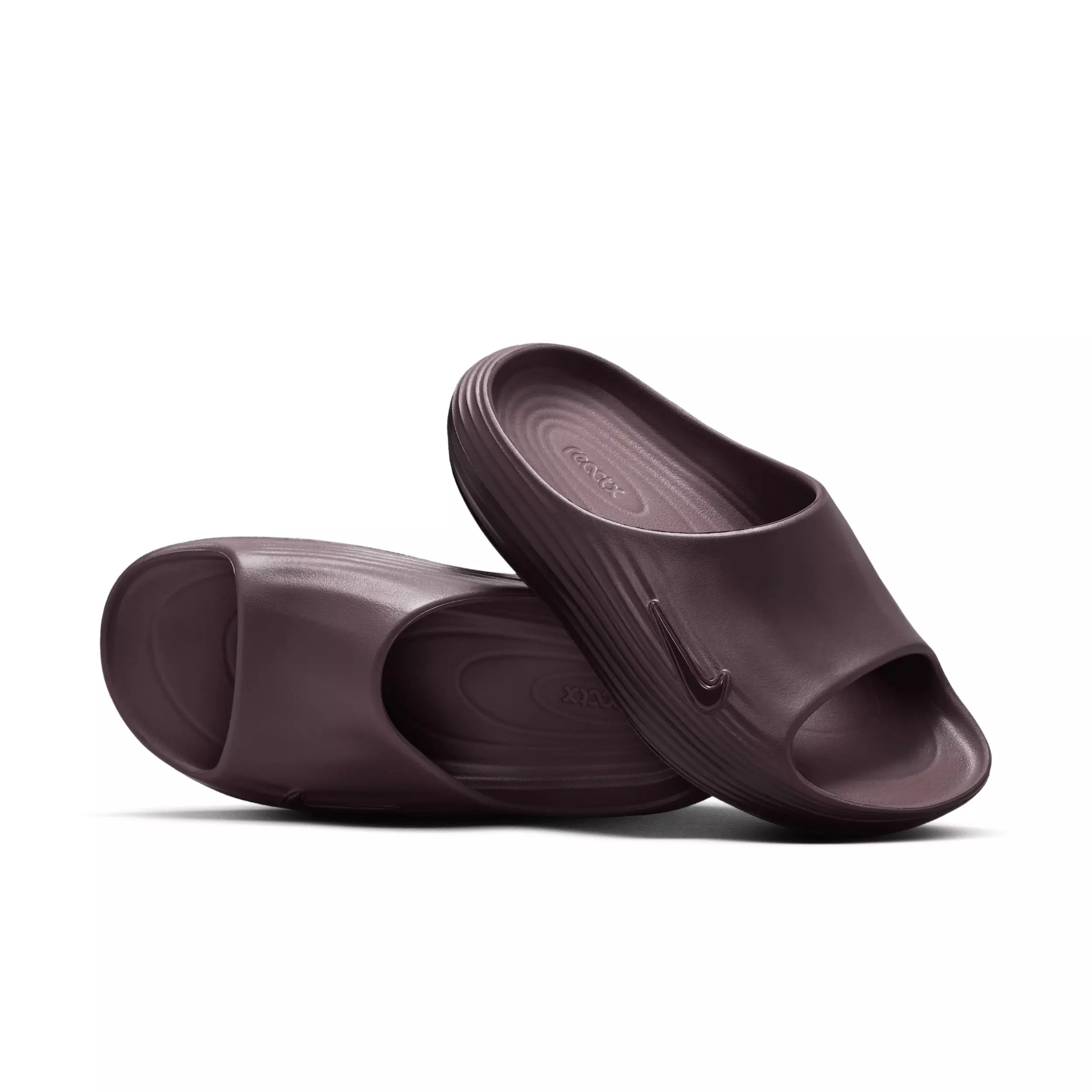 Nike ReactX Rejuven8 "Tattoo/Burgundy Ash/Tattoo" Women's Slide - TATTOO/BURGUNDY/TATTOO