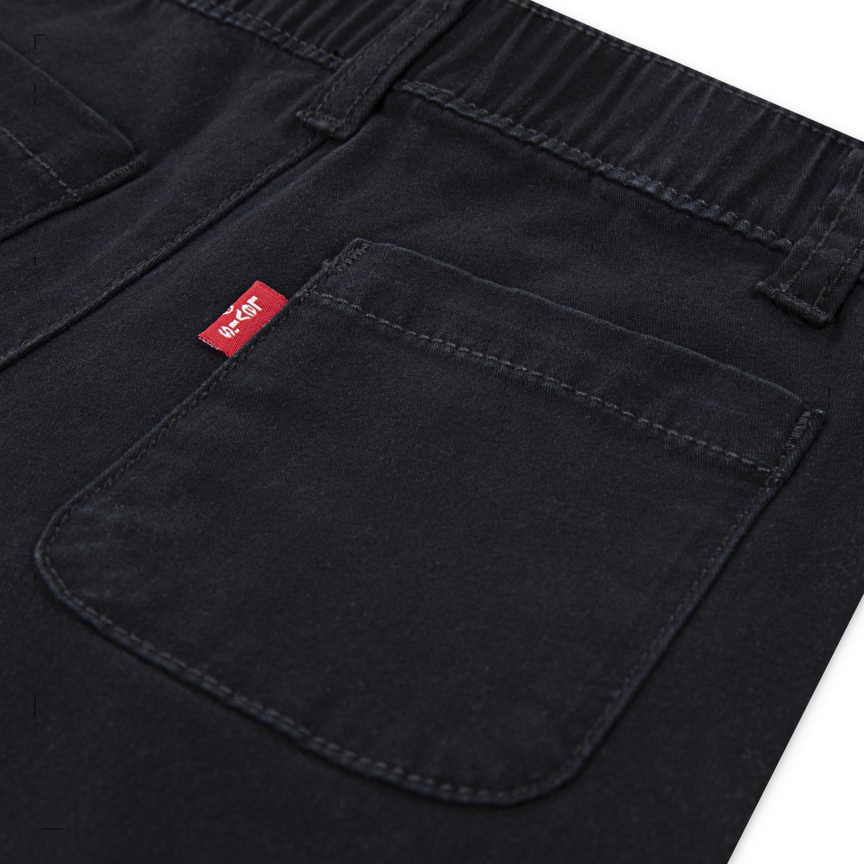 Levi's Little Girls' Pull on Uniform Pants - Black - BLACK Thumbnail View 3
