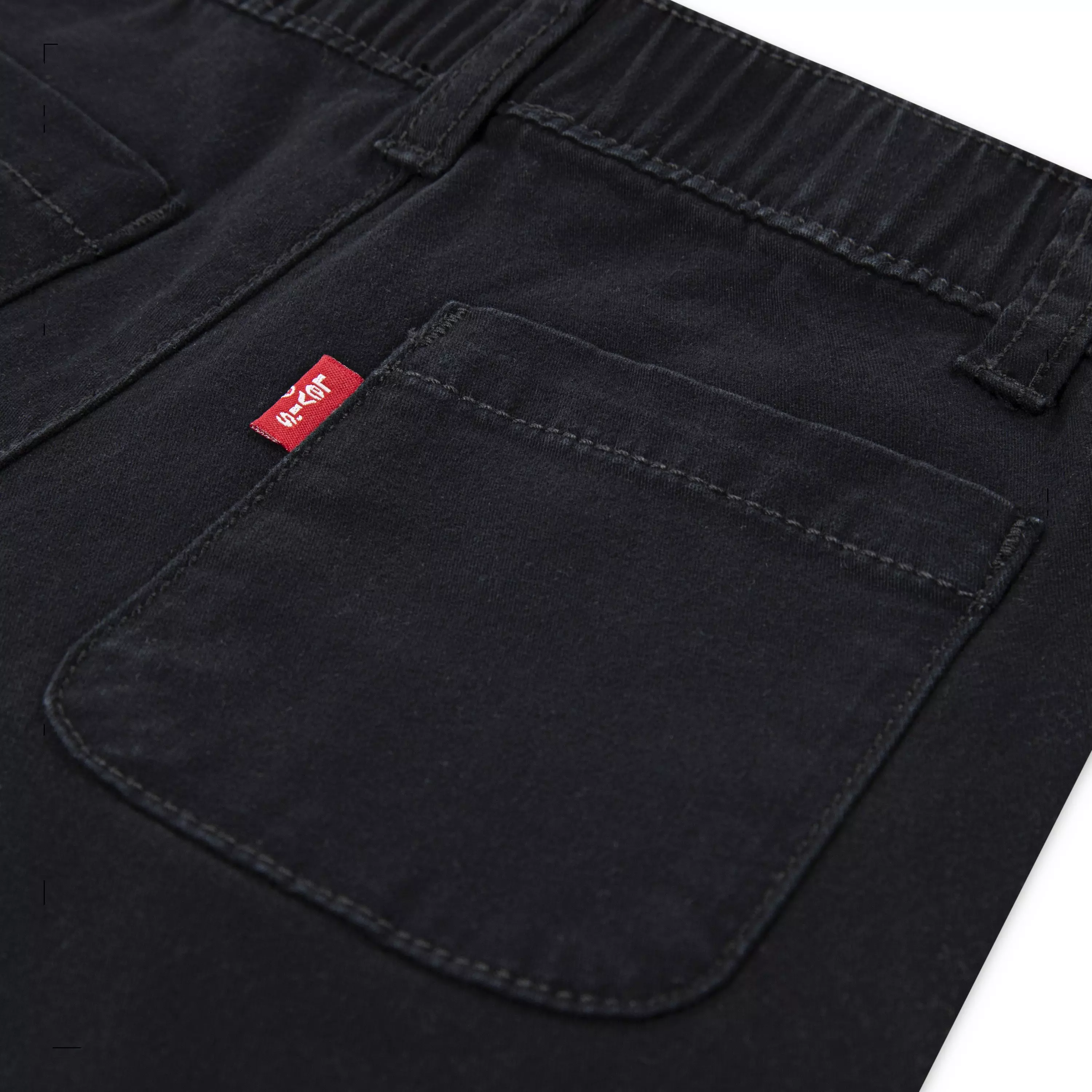 Levi's Little Girls' Pull on Uniform Pants - Black - BLACK