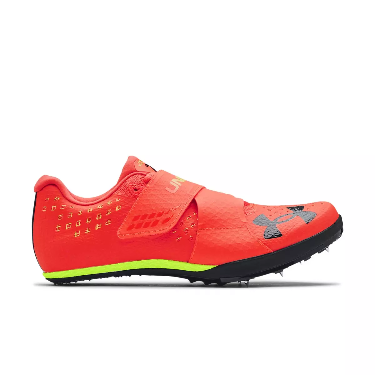 Under Armour UA HOVR™ Skyline Long Jump Phoenix Fire/High Vis Yellow  Unisex Track Spike - Hibbett