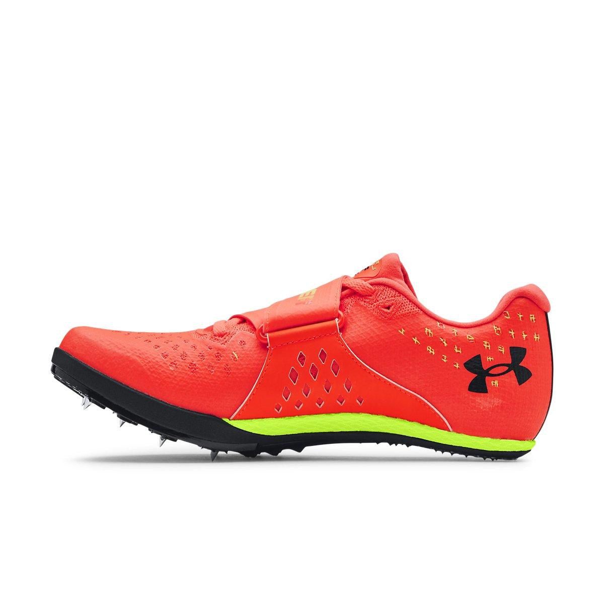 Under Armour UA HOVR&trade; Skyline Long Jump "Phoenix Fire/High Vis Yellow" Unisex Track Spike - RED/YELLOW Thumbnail View 2