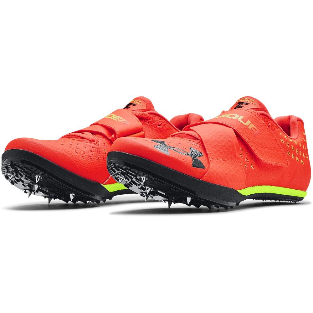 Under Armour UA HOVR&trade; Skyline Long Jump "Phoenix Fire/High Vis Yellow" Unisex Track Spike - RED/YELLOW Thumbnail View 3