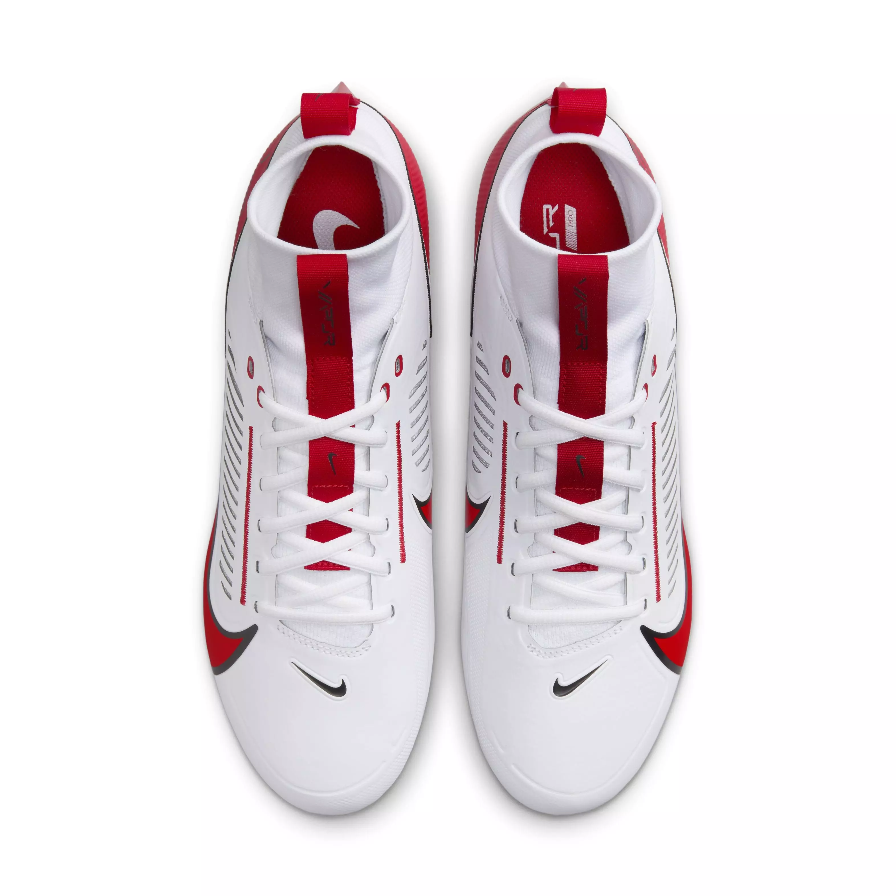Nike Vapor Edge Pro 360 2 "White/Black/University Red" Men's Football Cleat - WHITE/BLACK/RED