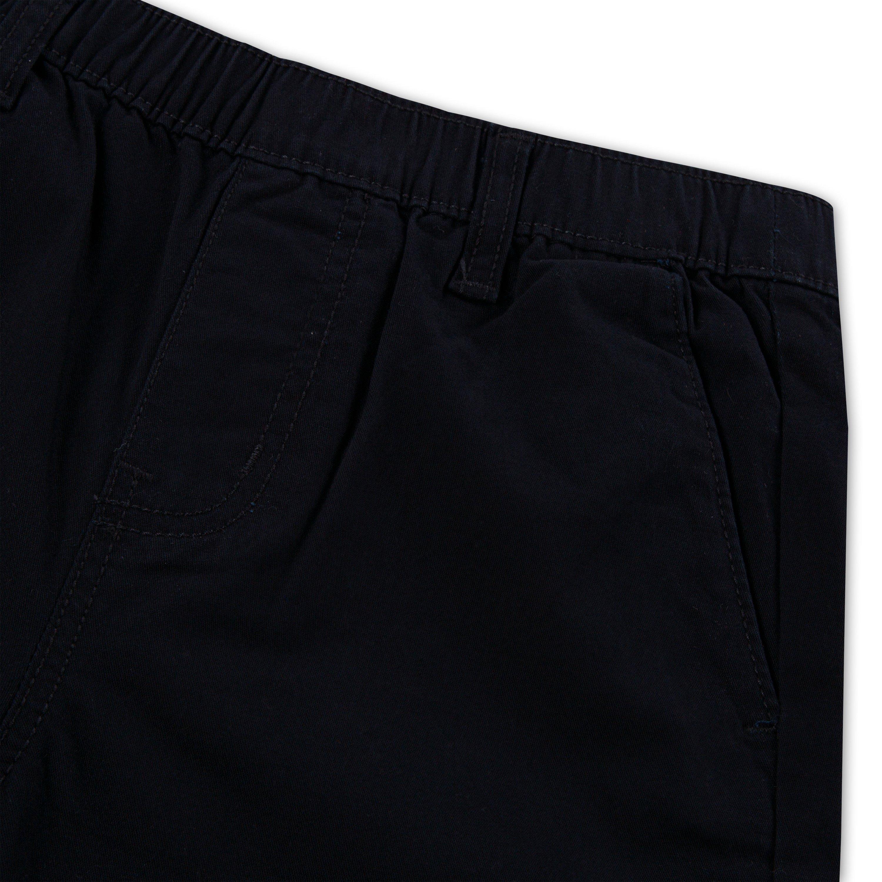 Levi's Big Girls' Pull on Uniform Pants - Black - BLACK Thumbnail View 4