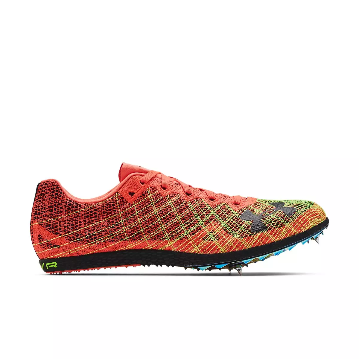 Under Armour HOVR™ Shakedown "Phoenix Fire/High Vis Yellow" Unisex Track Spike - RED