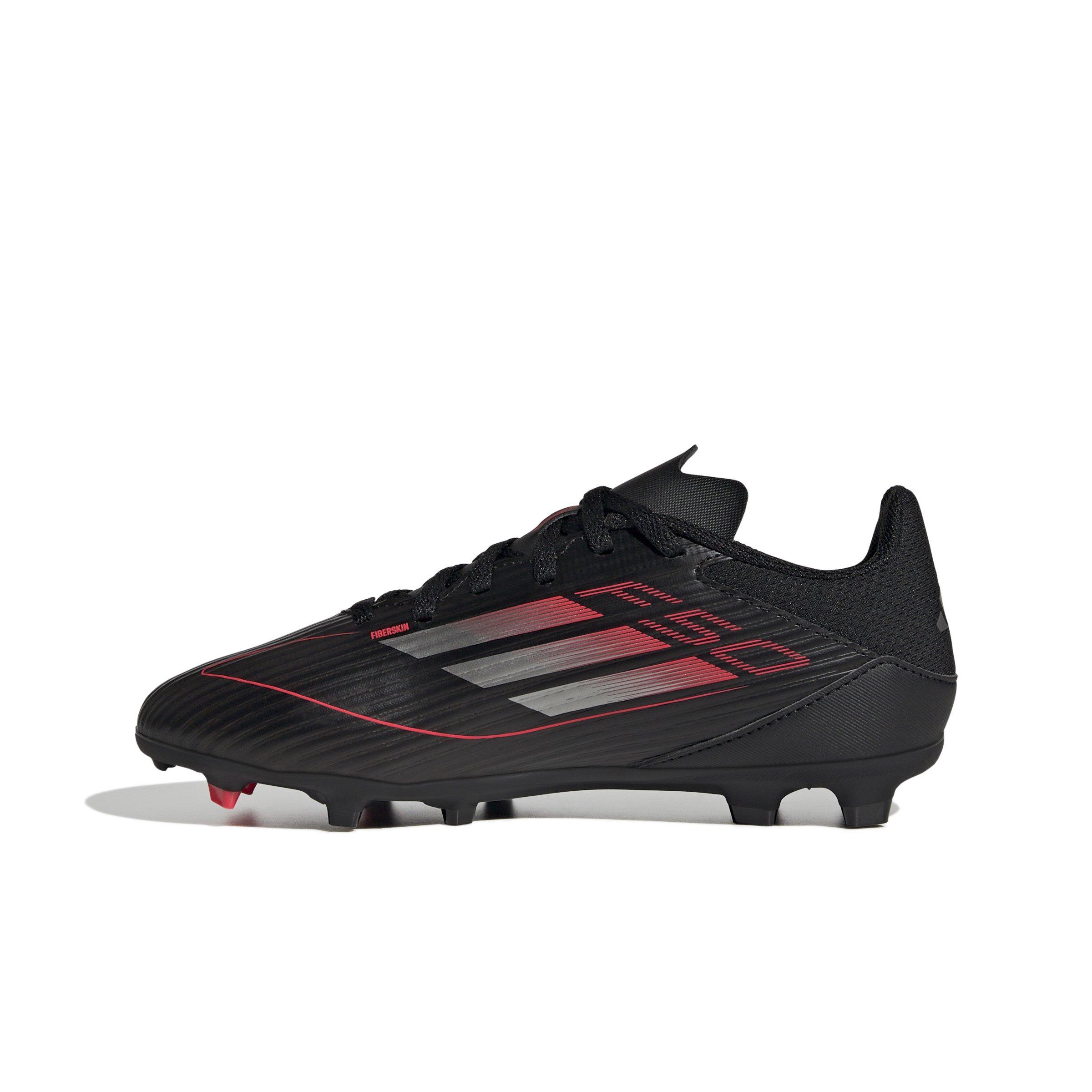 adidas F50 League MG  Grade School Kids' "Core Black/Iron Metallic/Lucid Red" Soccer Cleat