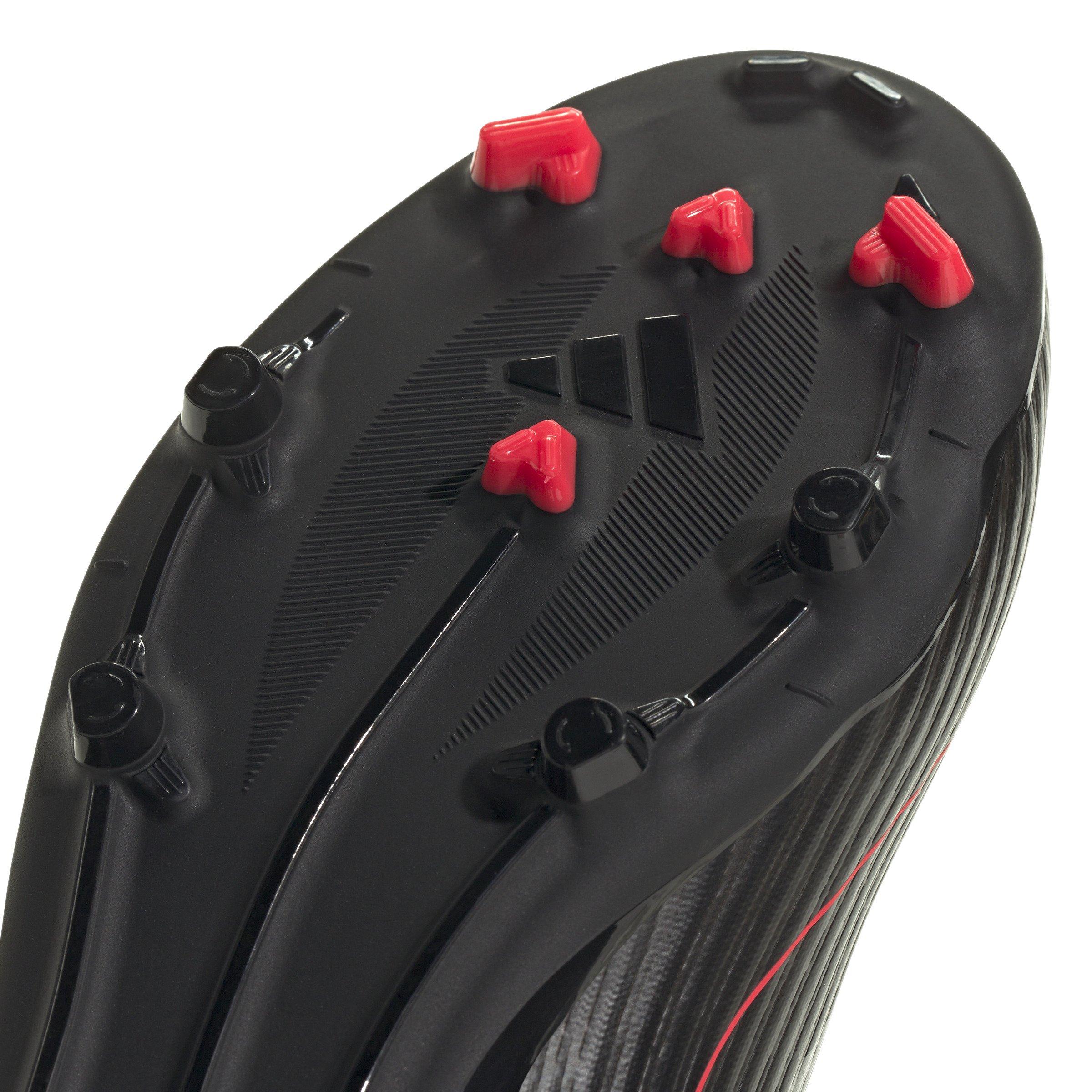 adidas F50 League MG  Grade School Kids' "Core Black/Iron Metallic/Lucid Red" Soccer Cleat