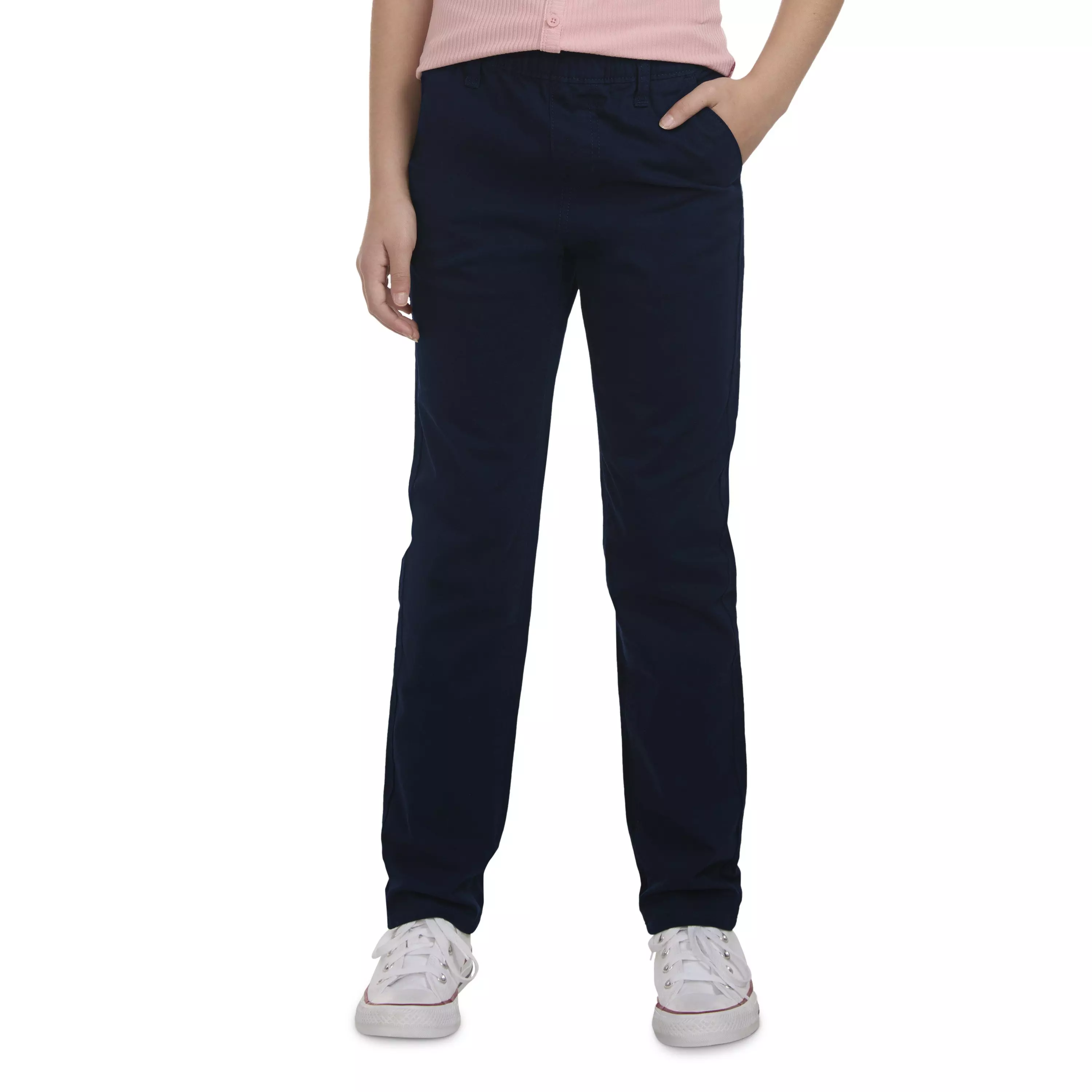 Levi's Pull on Uniform Big Girls' Navy Pants - NAVY