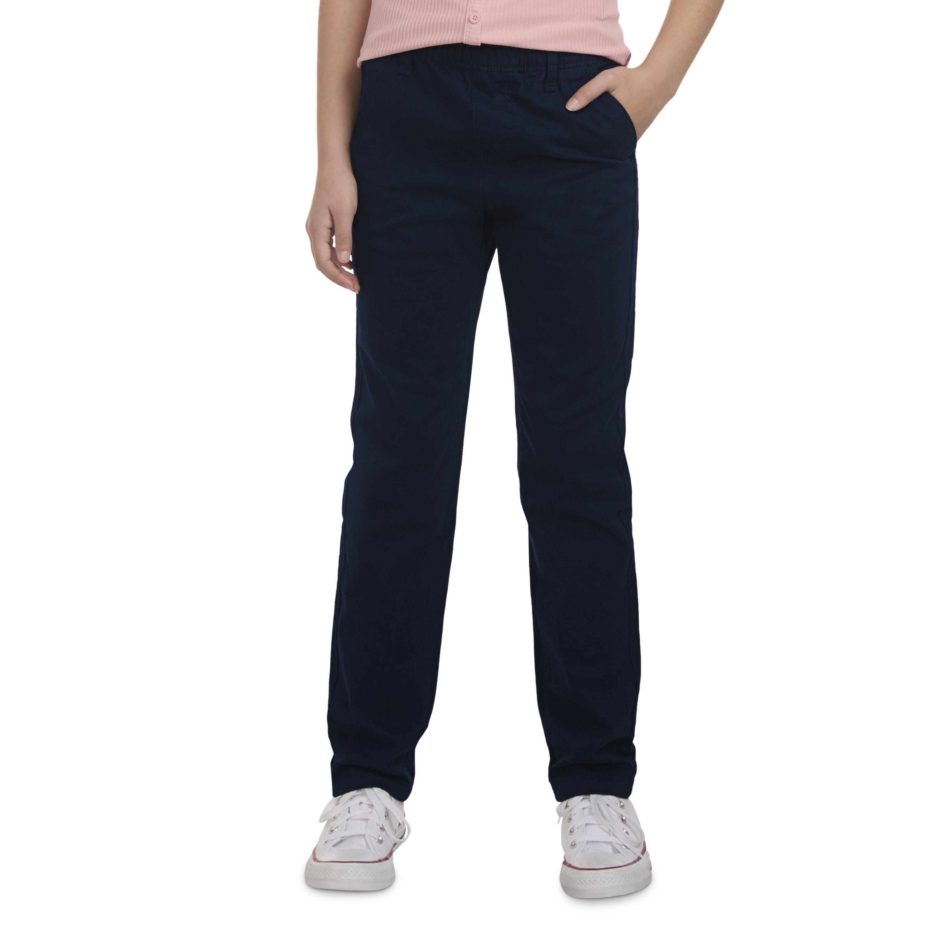 Levi's Pull on Uniform Big Girls' Navy Pants