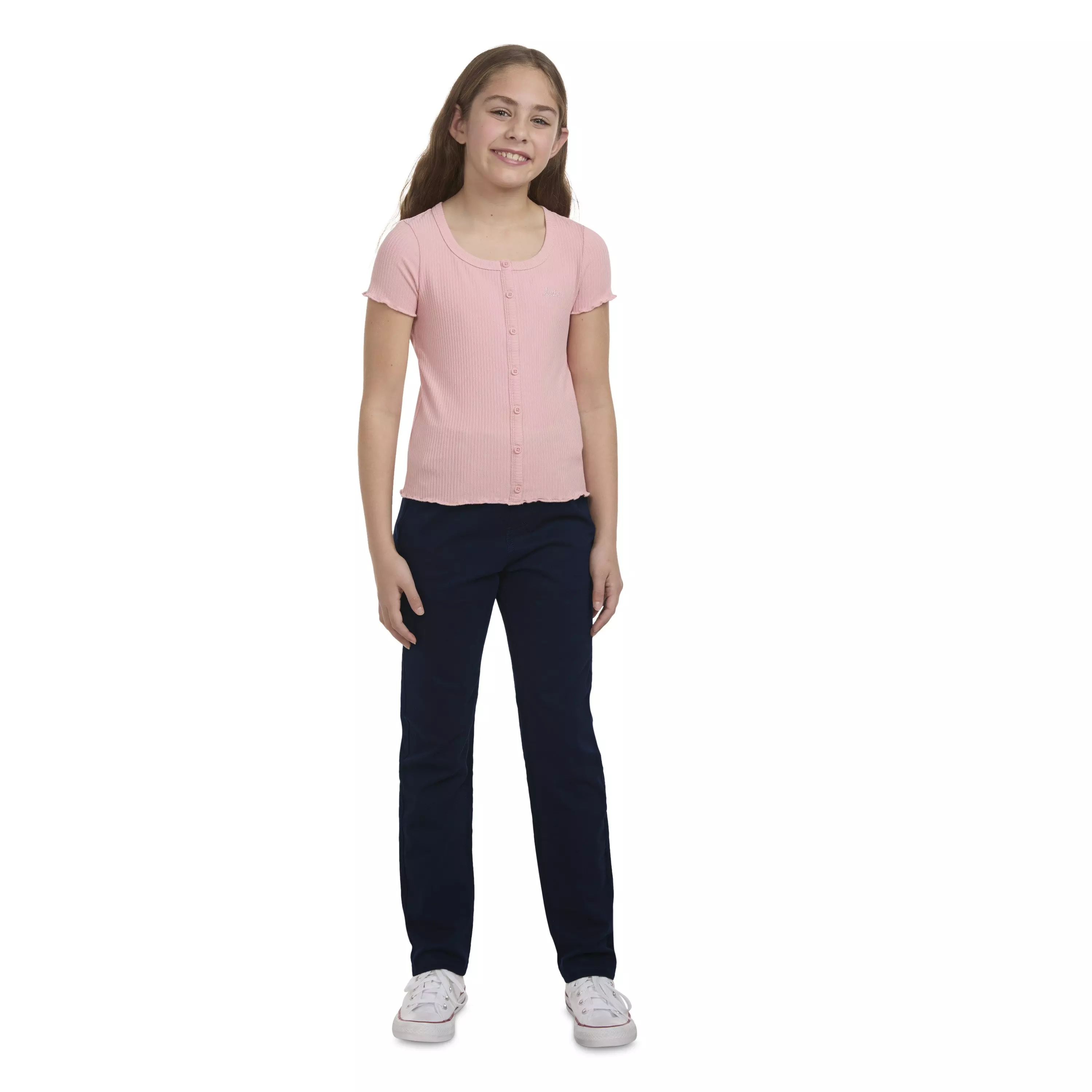 Levi's Pull on Uniform Big Girls' Navy Pants - NAVY