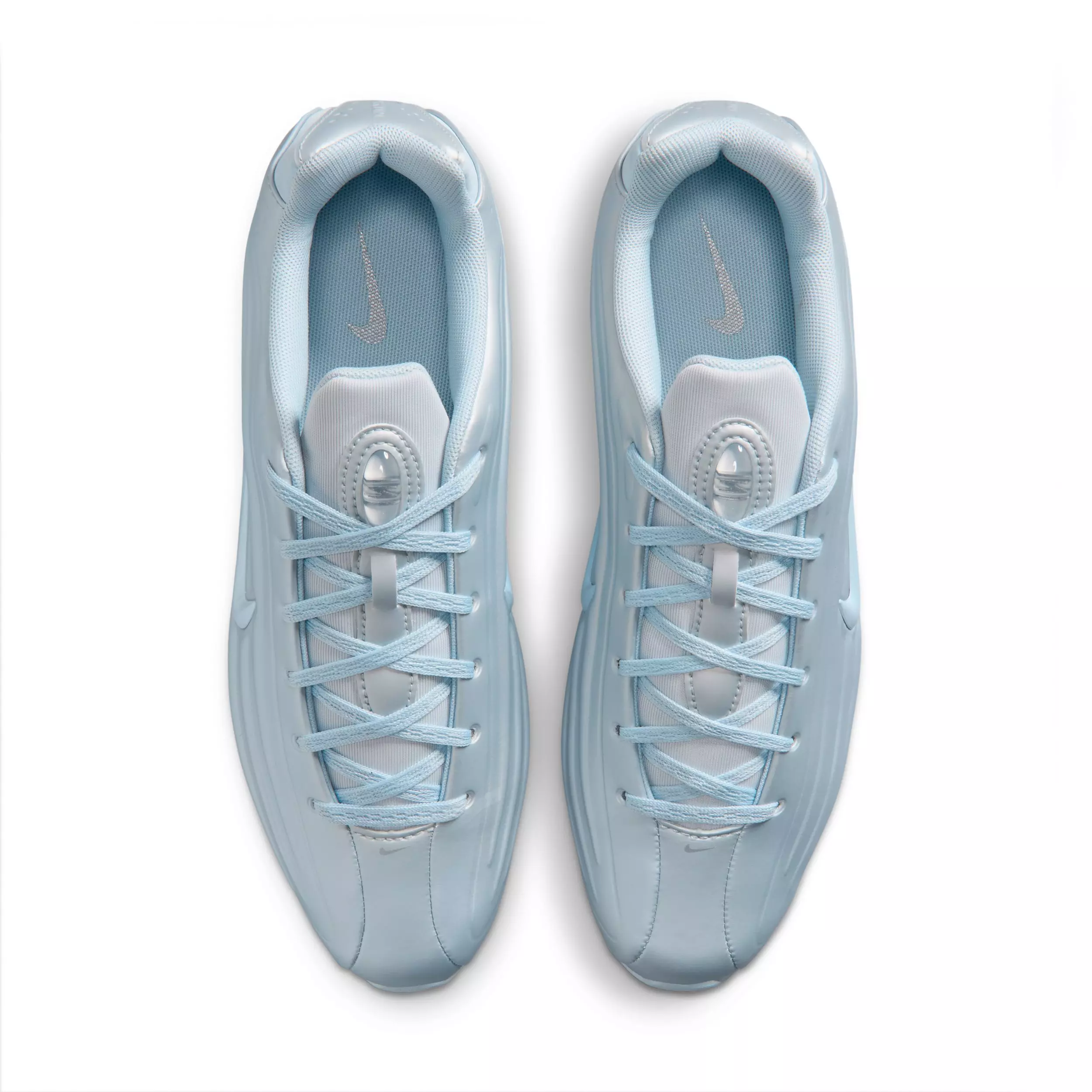 Nike Shox Z "Football Grey/Metallic Silver/Hydrogen Blue" Women's Shoe - GREY/SILVER/BLUE
