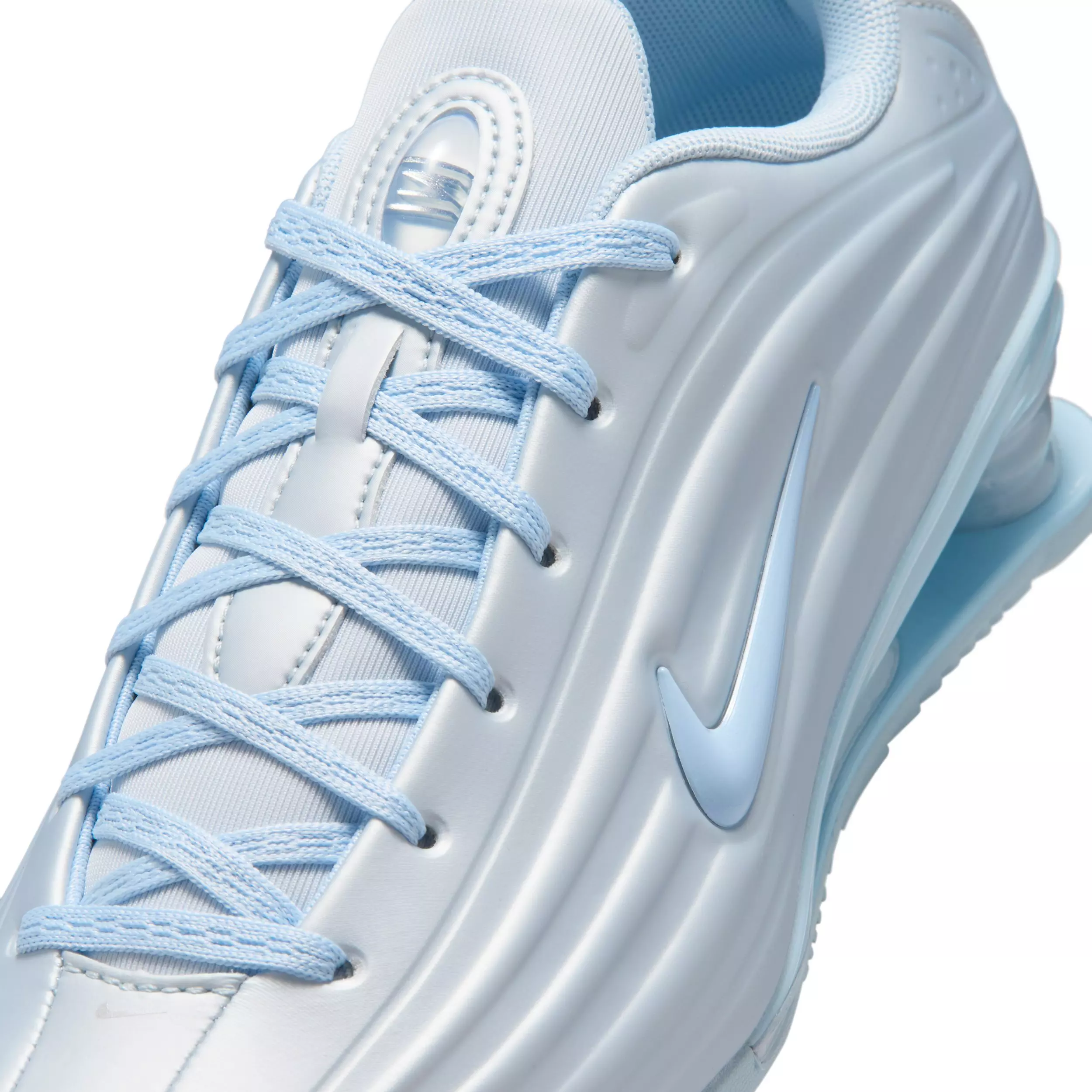 Nike Shox Z "Football Grey/Metallic Silver/Hydrogen Blue" Women's Shoe - GREY/SILVER/BLUE