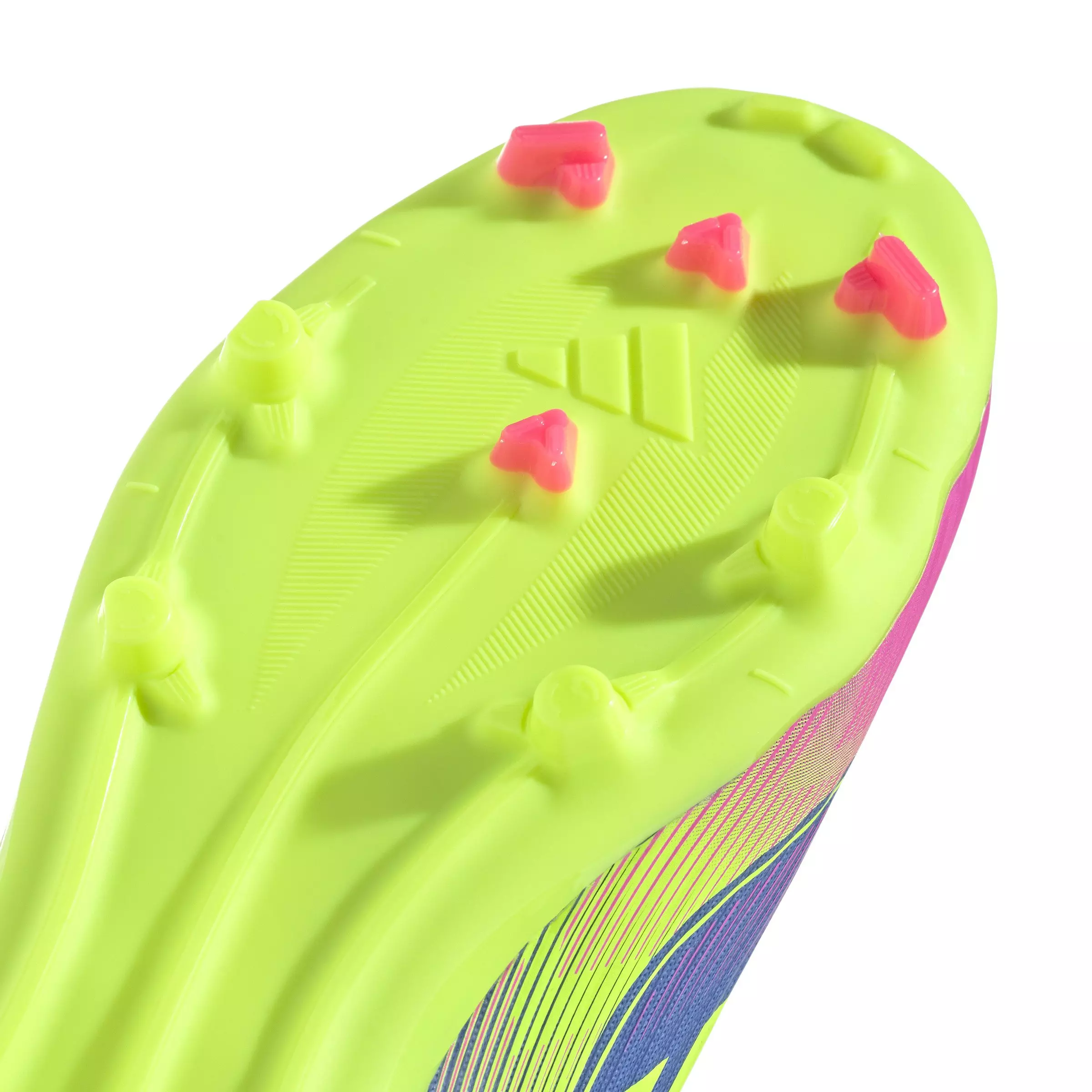 adidas F50 League MG "Blue Fusion/Lucid Lemon/Lucid Pink" Grade School Kids' Soccer Cleat - BLUE/LEMON/PINK