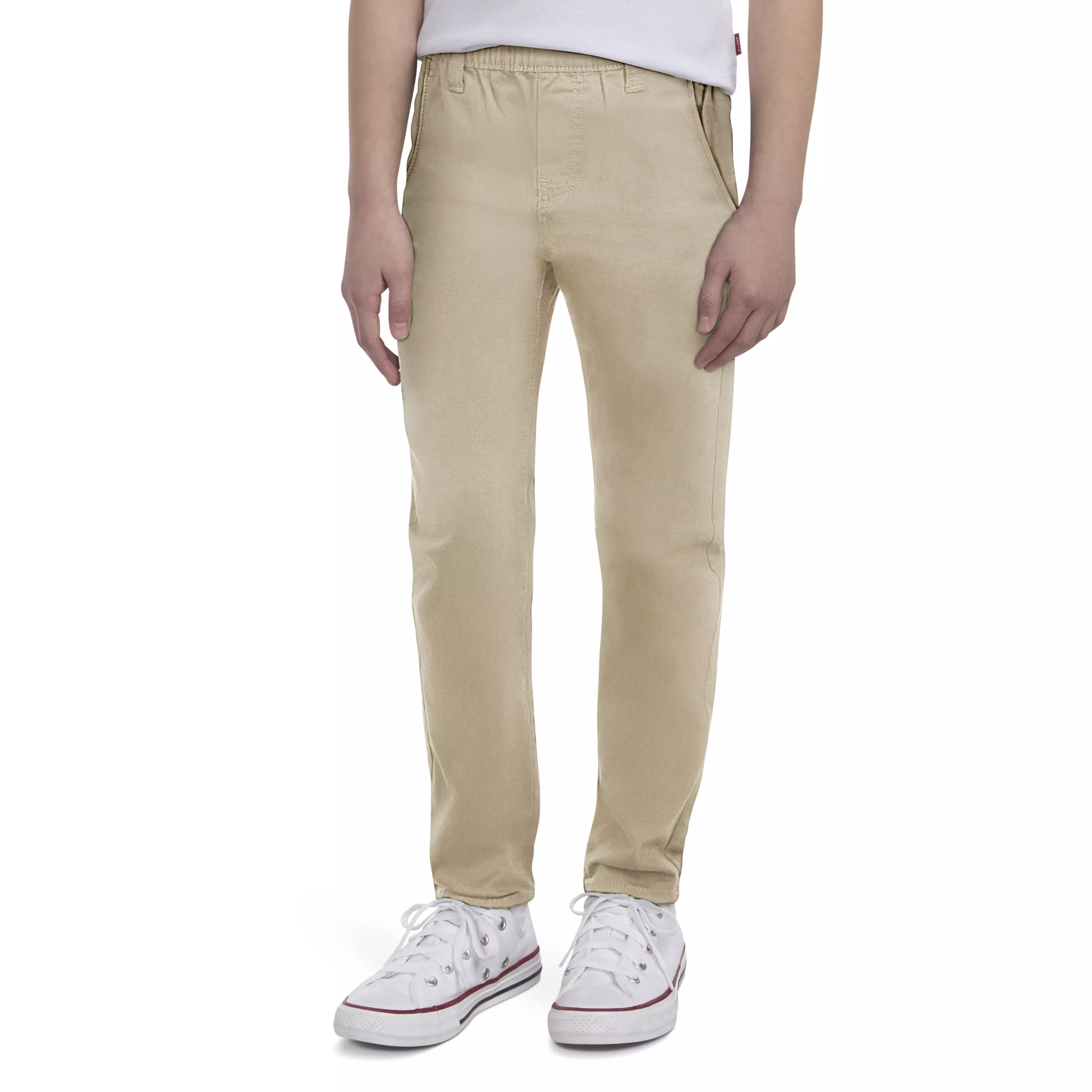 Levi's Little Girls' Pull on Uniform Pants - Beige - BEIGE