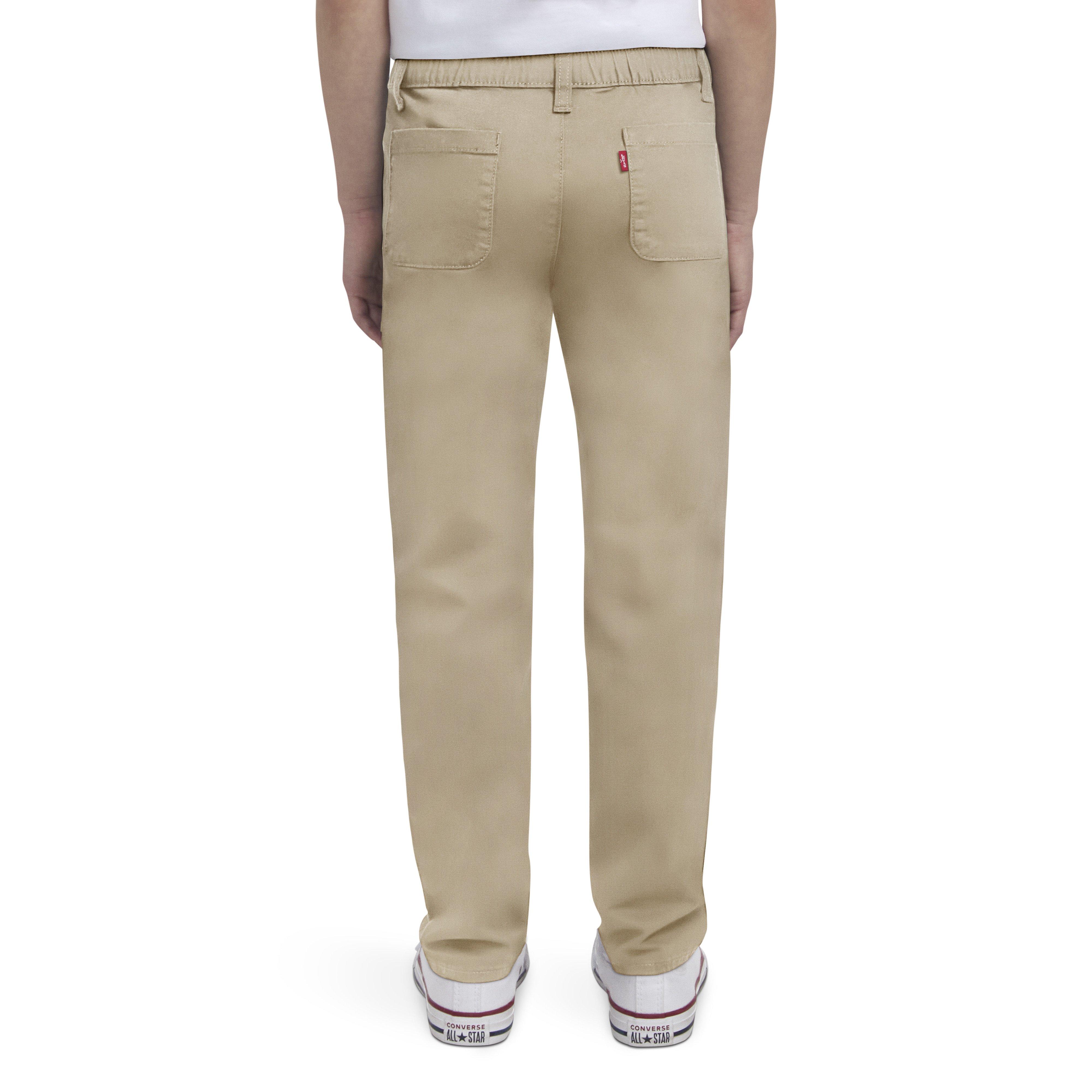 Levi's Pull on Uniform Little Girls' Beige Pants
