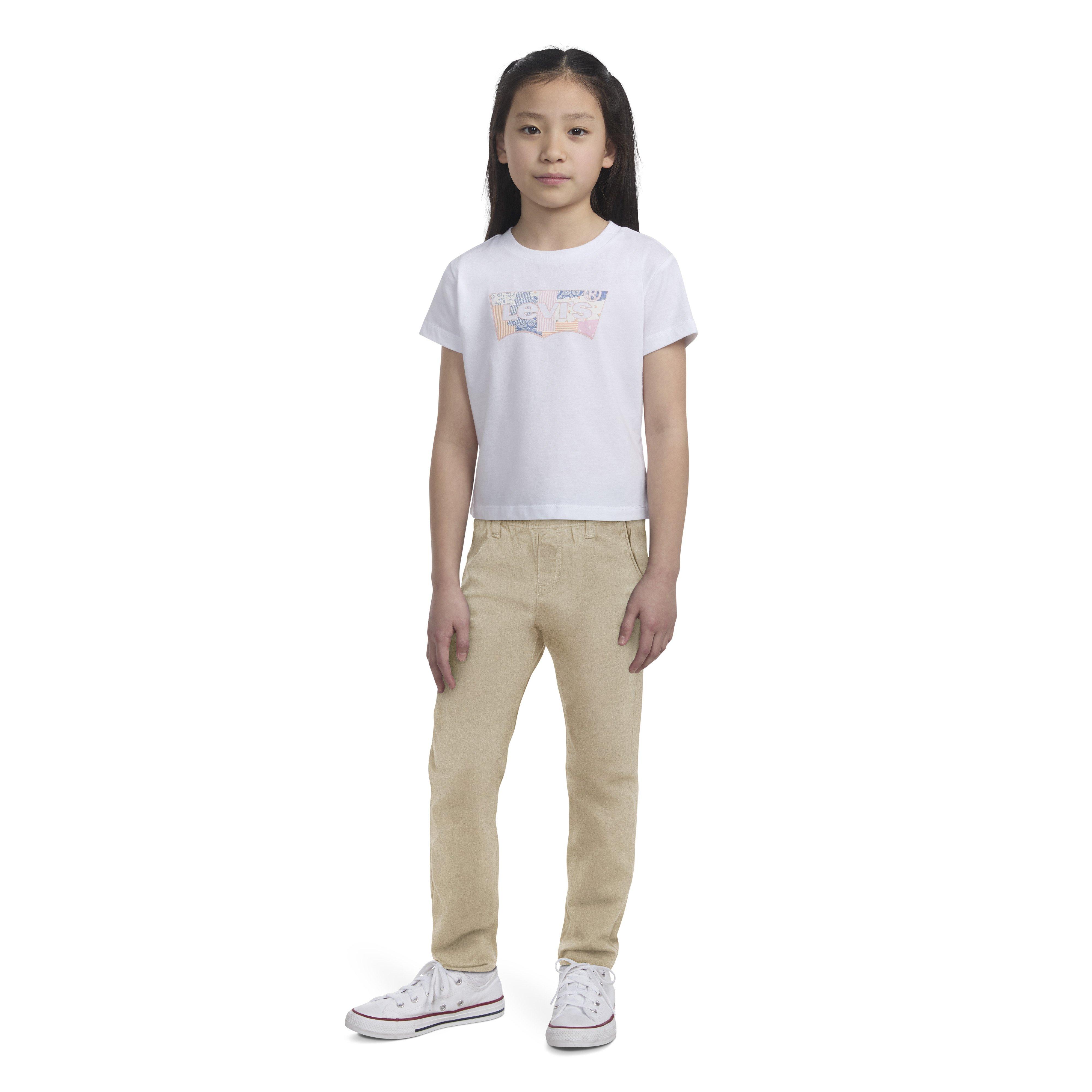 Levi's Pull on Uniform Little Girls' Beige Pants