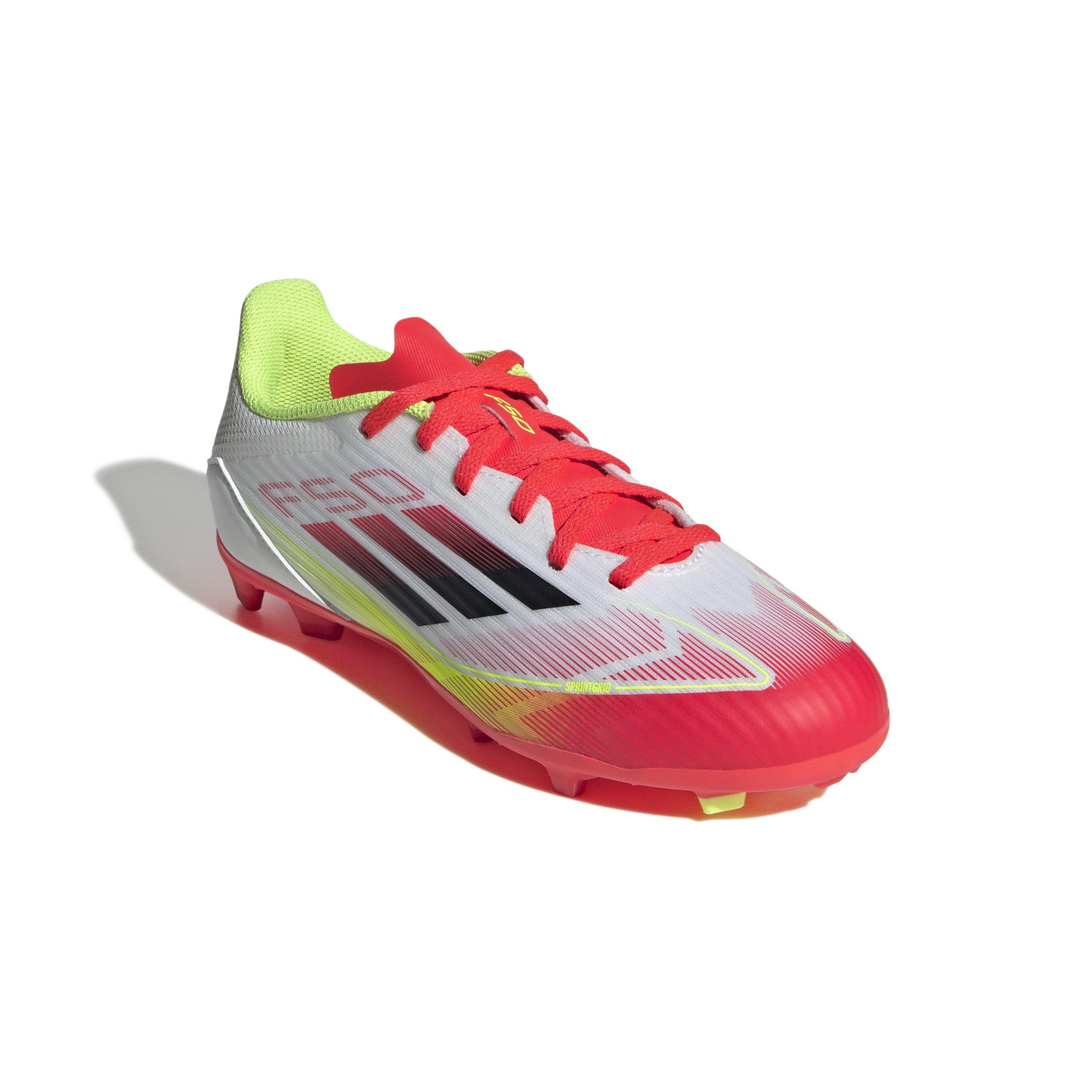 adidas F50 League MG  Grade School Kids' "Ftwr White/Core Black/Solar Yellow" Soccer Cleat