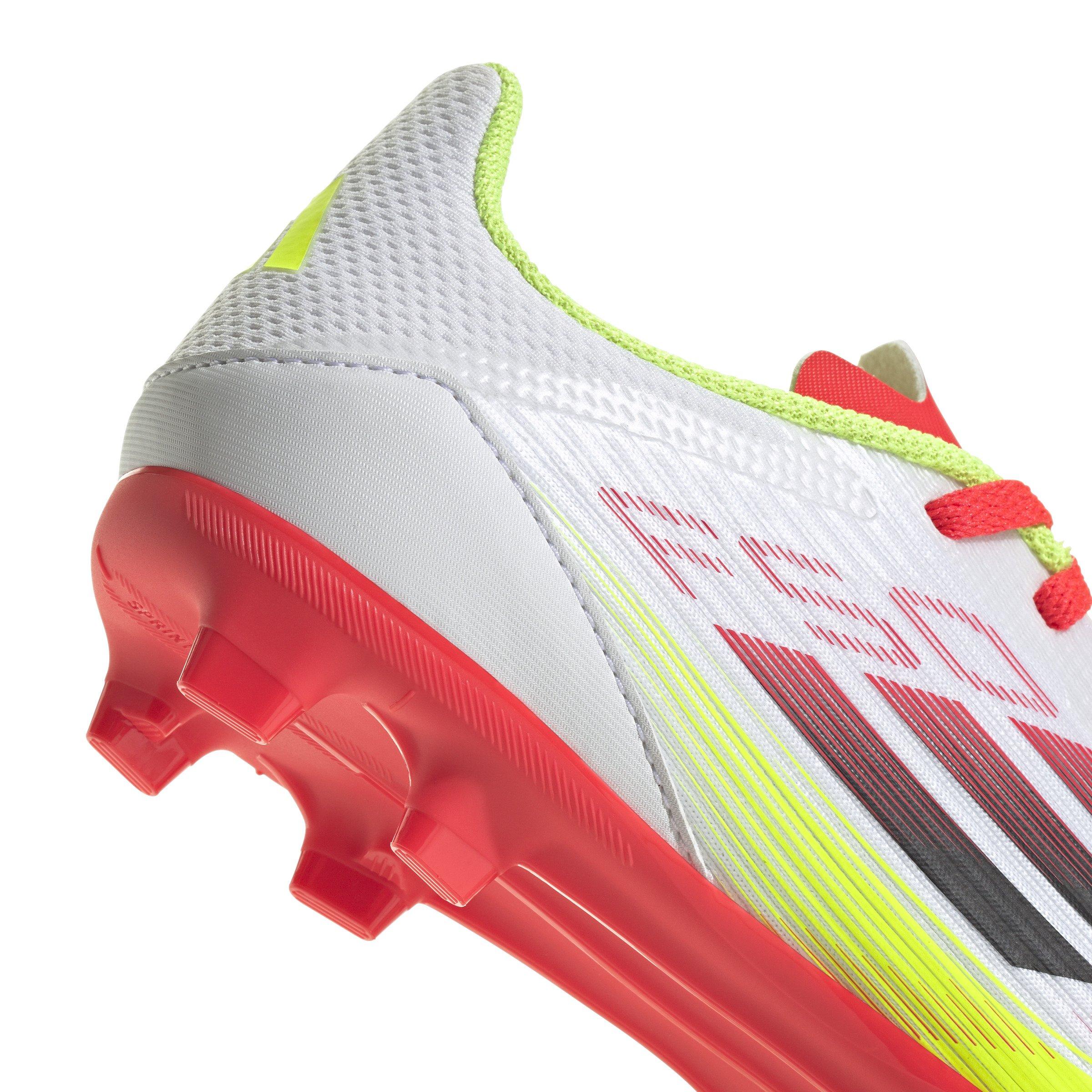 adidas F50 League MG  Grade School Kids' "Ftwr White/Core Black/Solar Yellow" Soccer Cleat