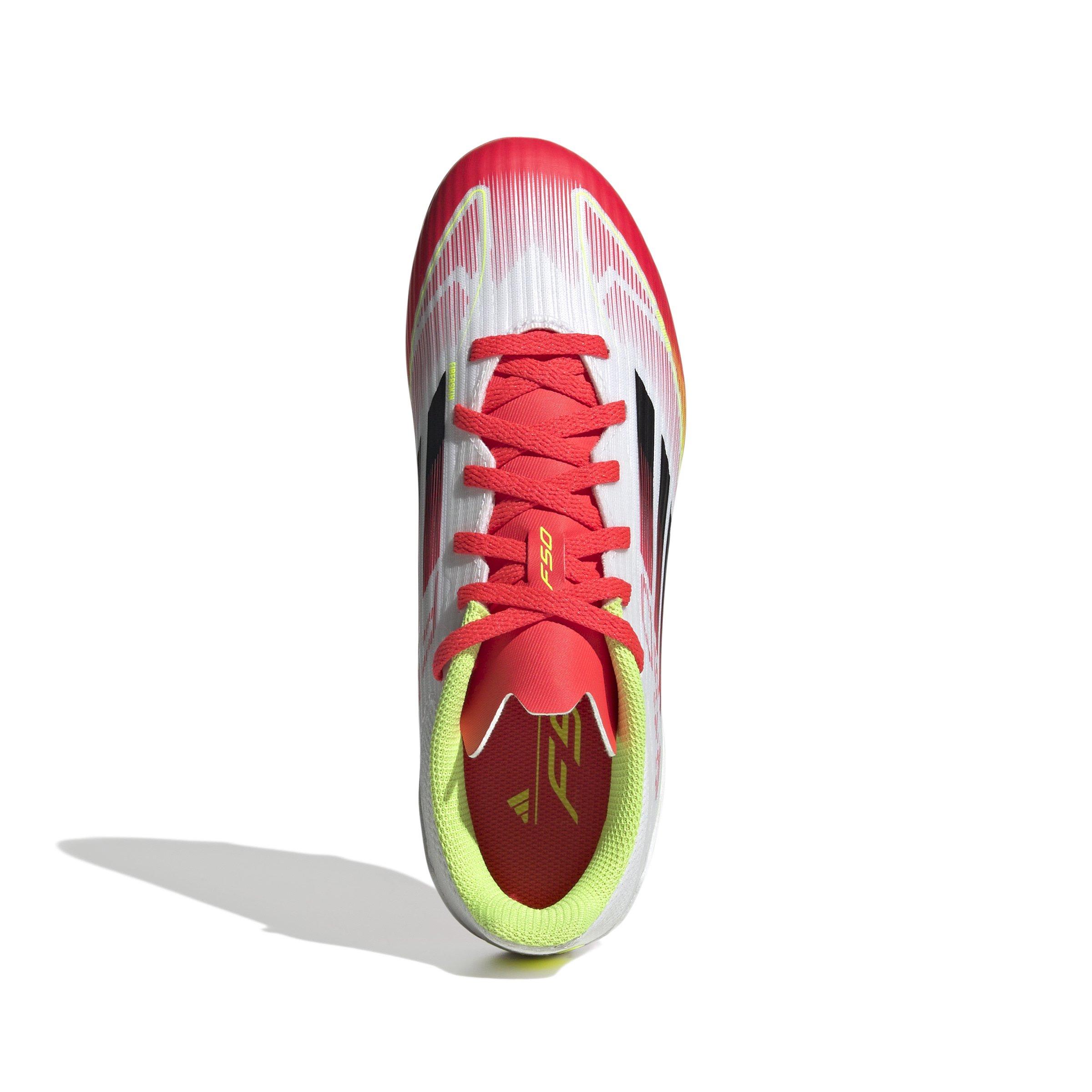 adidas F50 League MG  Grade School Kids' "Ftwr White/Core Black/Solar Yellow" Soccer Cleat