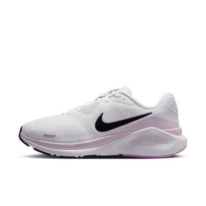 Nike Structure 26 "White/Bleached Lilac/Light Magenta/Black" Women's Running Shoe - WHITE/LILAC/LT MAGENTA/BLACK