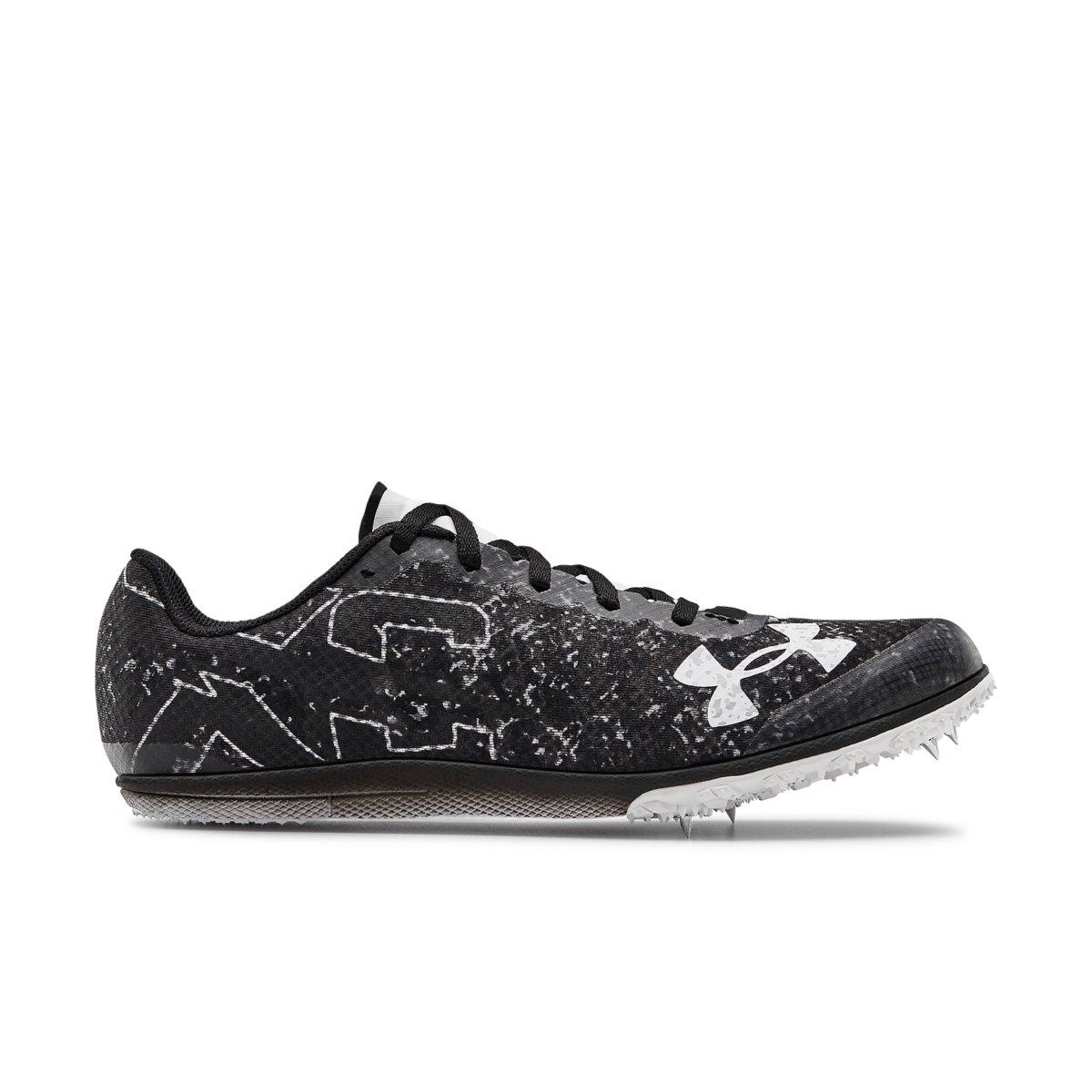 Under Armour Brigade XC Low "Black/White" Unisex Track Spike - BLACK/WHITE Thumbnail View 1