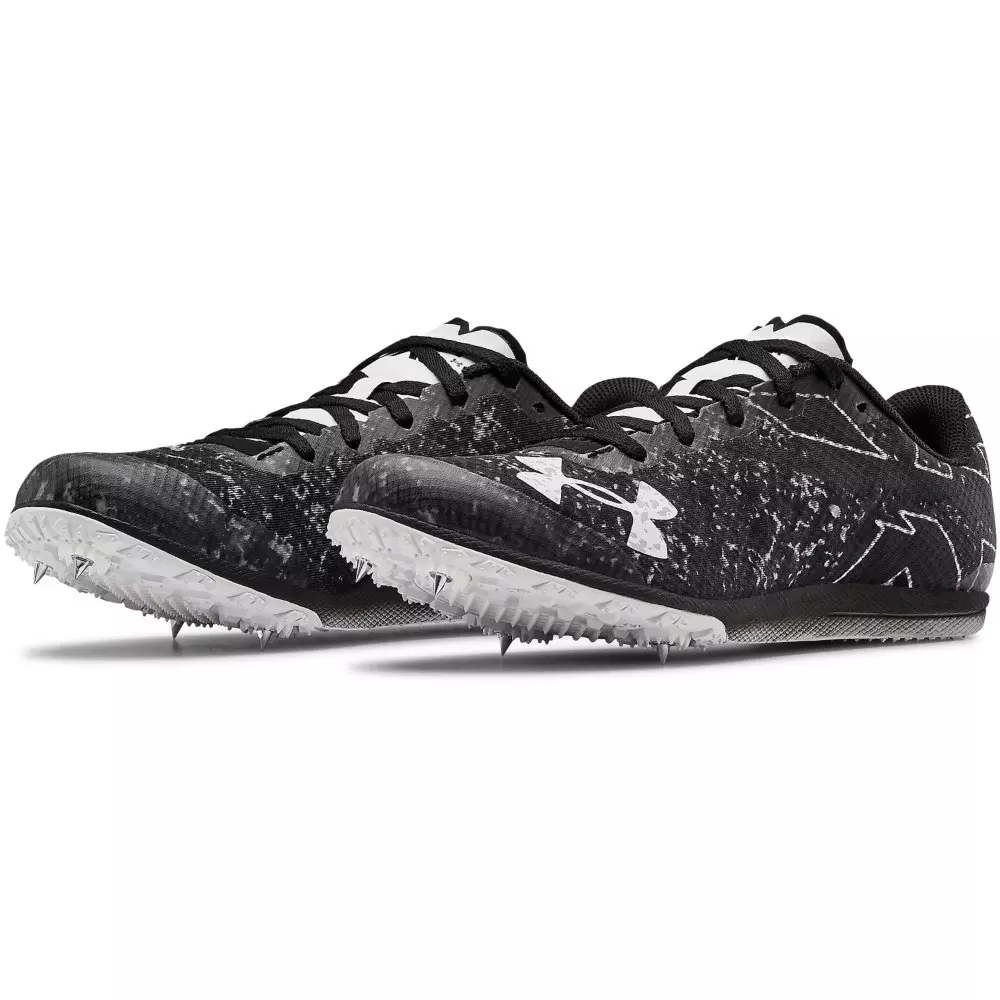 Under Armour Brigade XC Low "Black/White" Unisex Track Spike - BLACK/WHITE