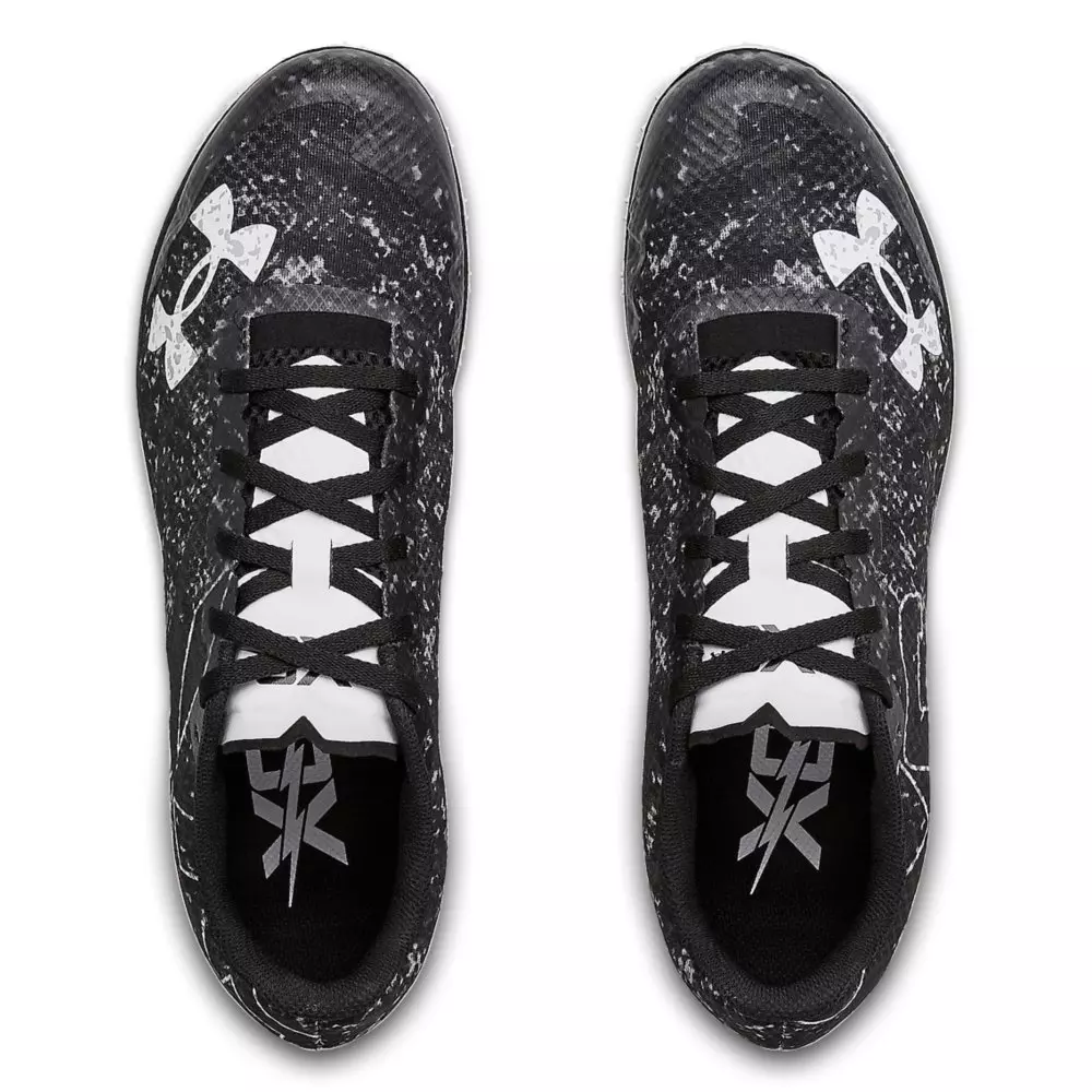 Under Armour Brigade XC Low "Black/White" Unisex Track Spike - BLACK/WHITE