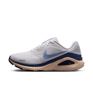 Nike Structure 26 "White/Mystic Navy/Sundial/Aluminum" Women's Running Shoe - WHITE/NAVY/SUNDIAL/ALUMINUM